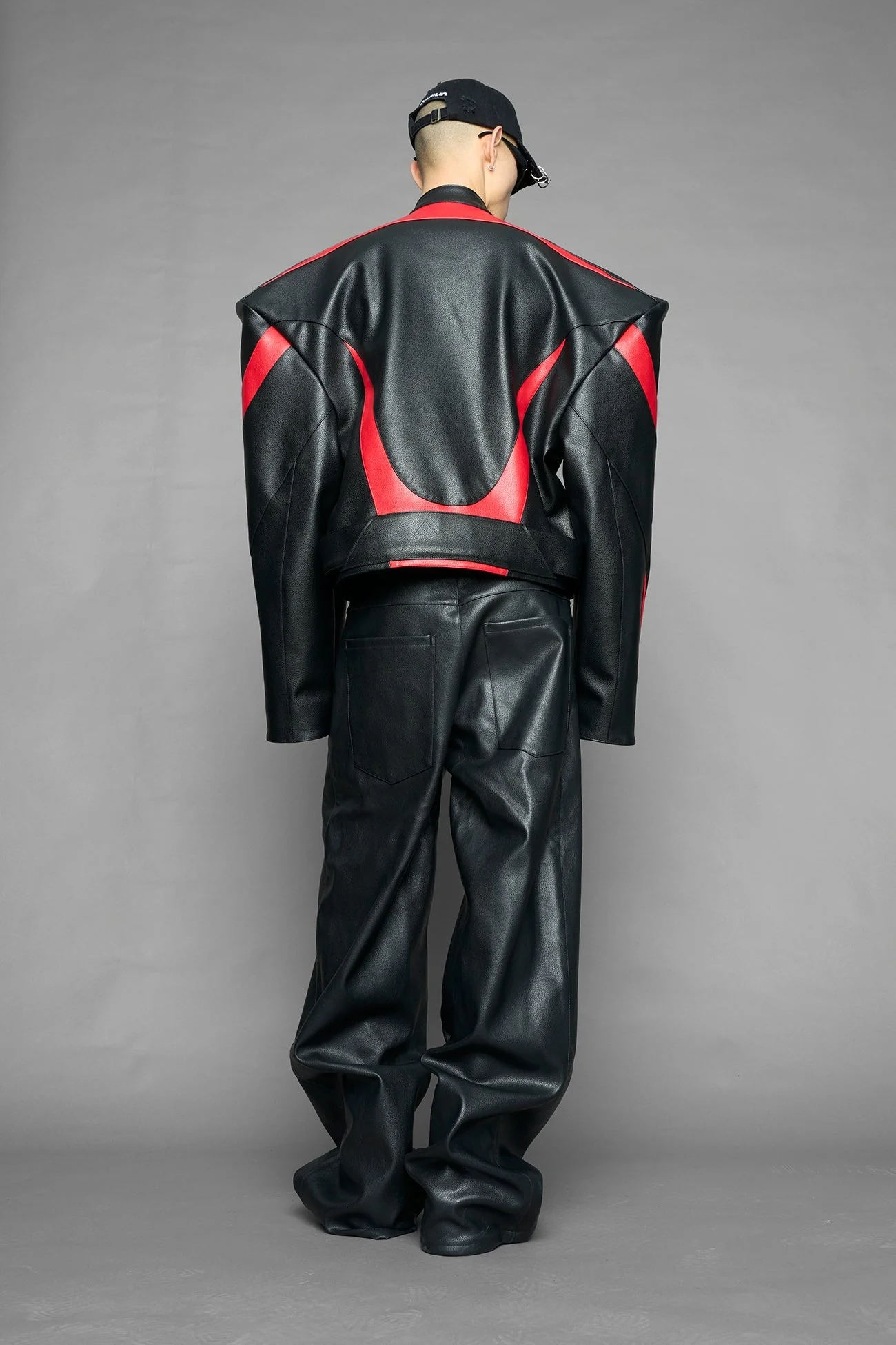 power shoulder moto jacket - Image 22