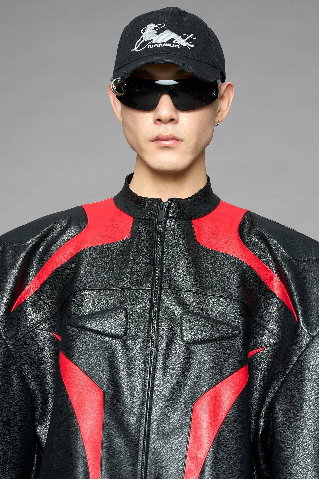 power shoulder moto jacket - Image 23