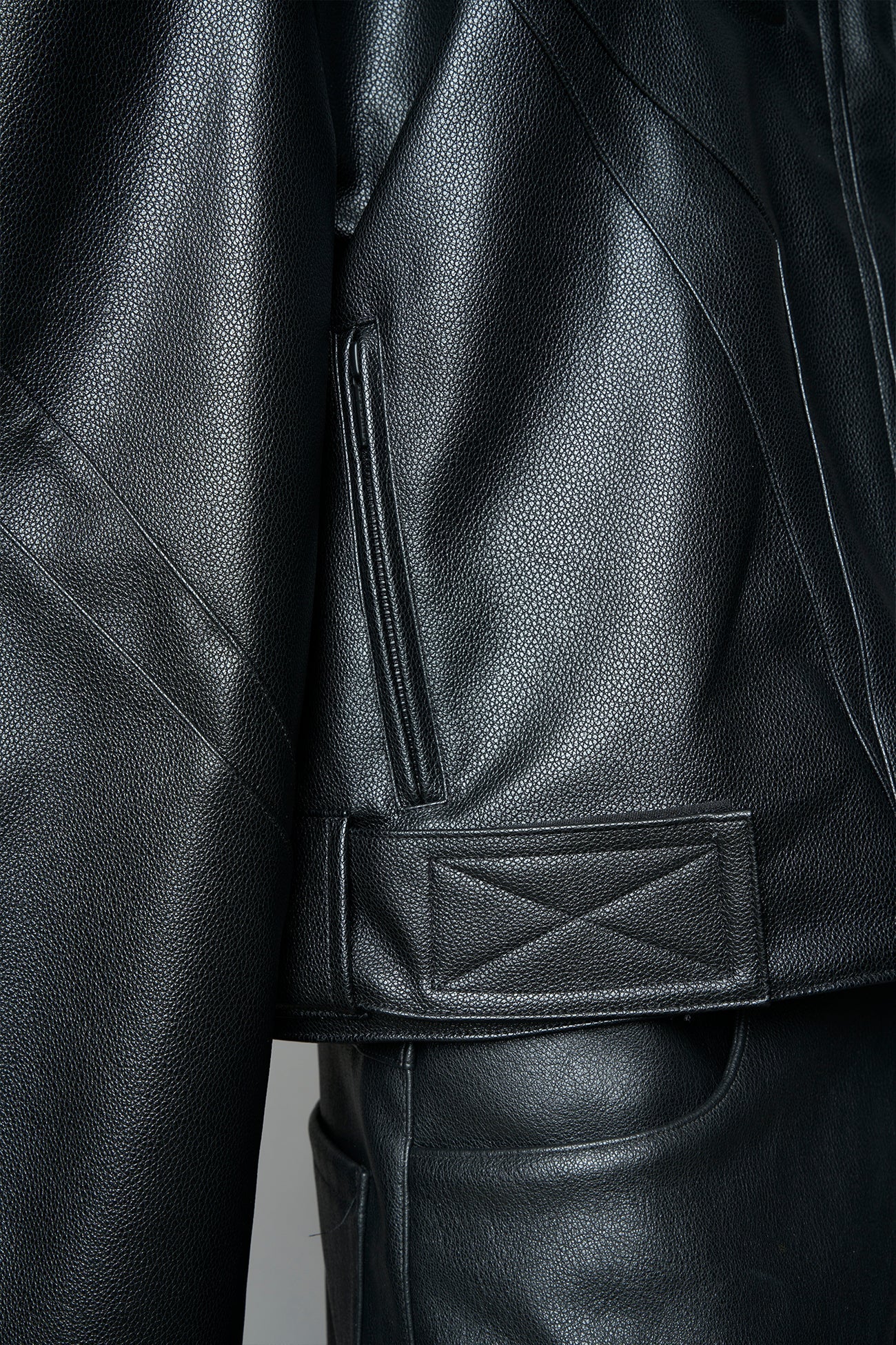 power shoulder moto jacket - Image 7