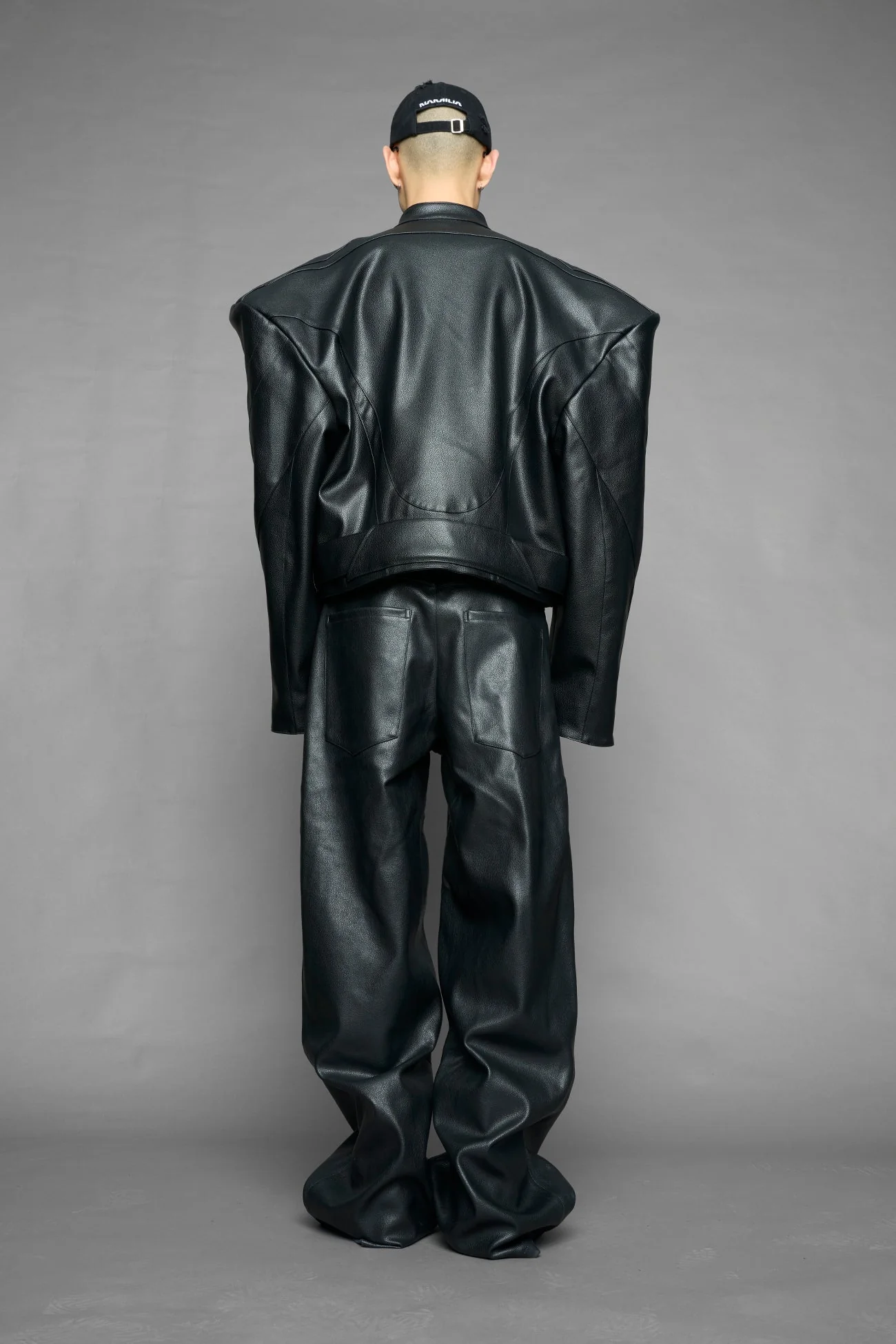 power shoulder moto jacket - Image 8