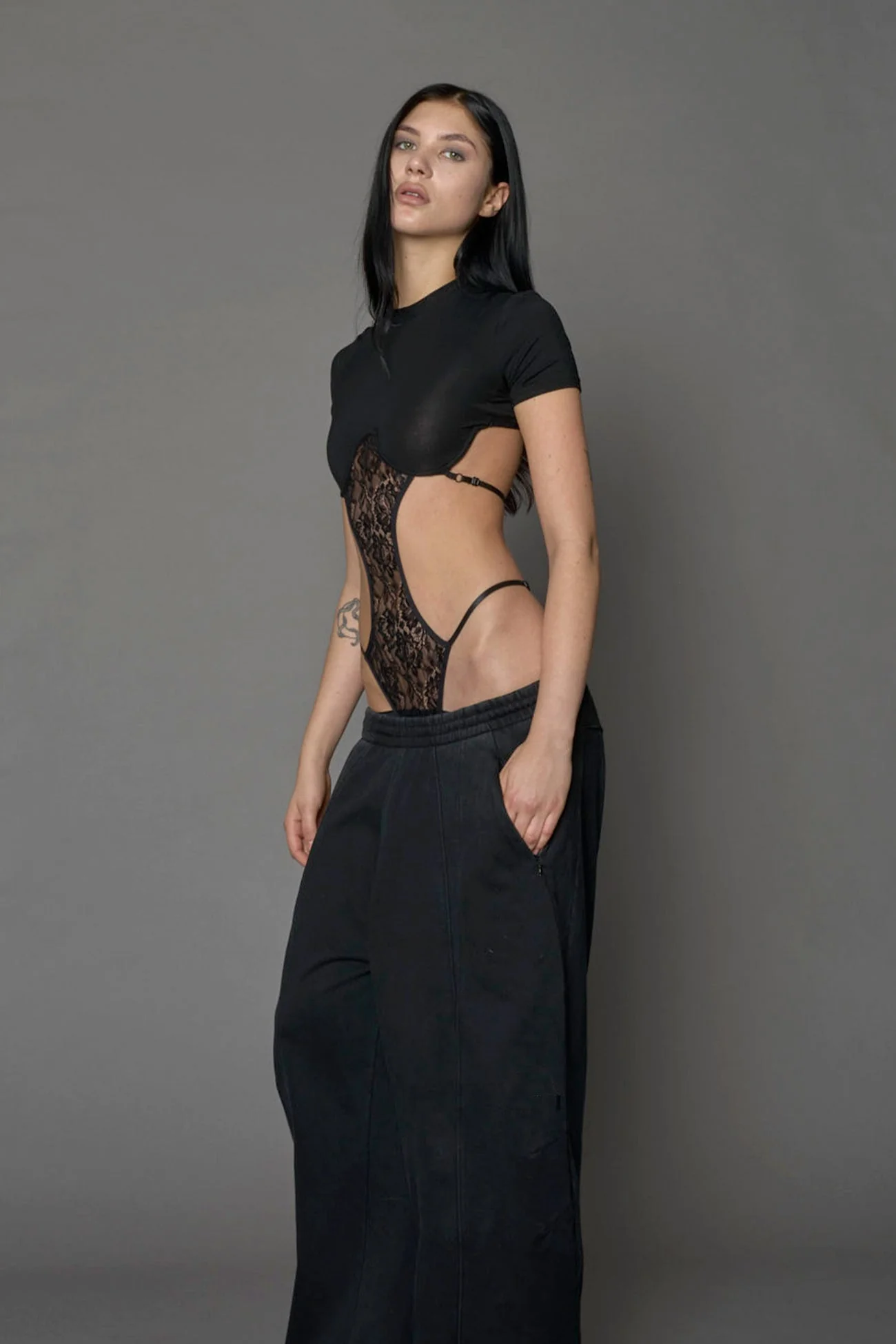 Lingerie T-Shirt Bodysuit - Image 4