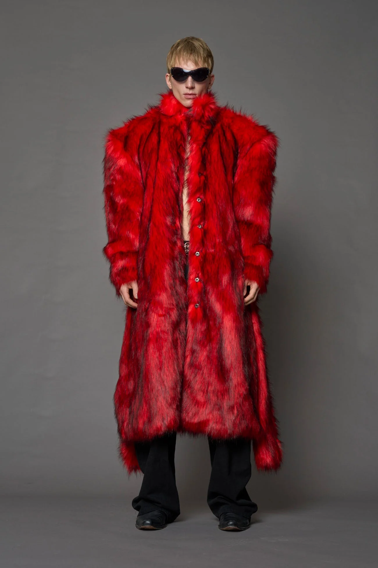Midnight Faux Fur Coat - Image 12