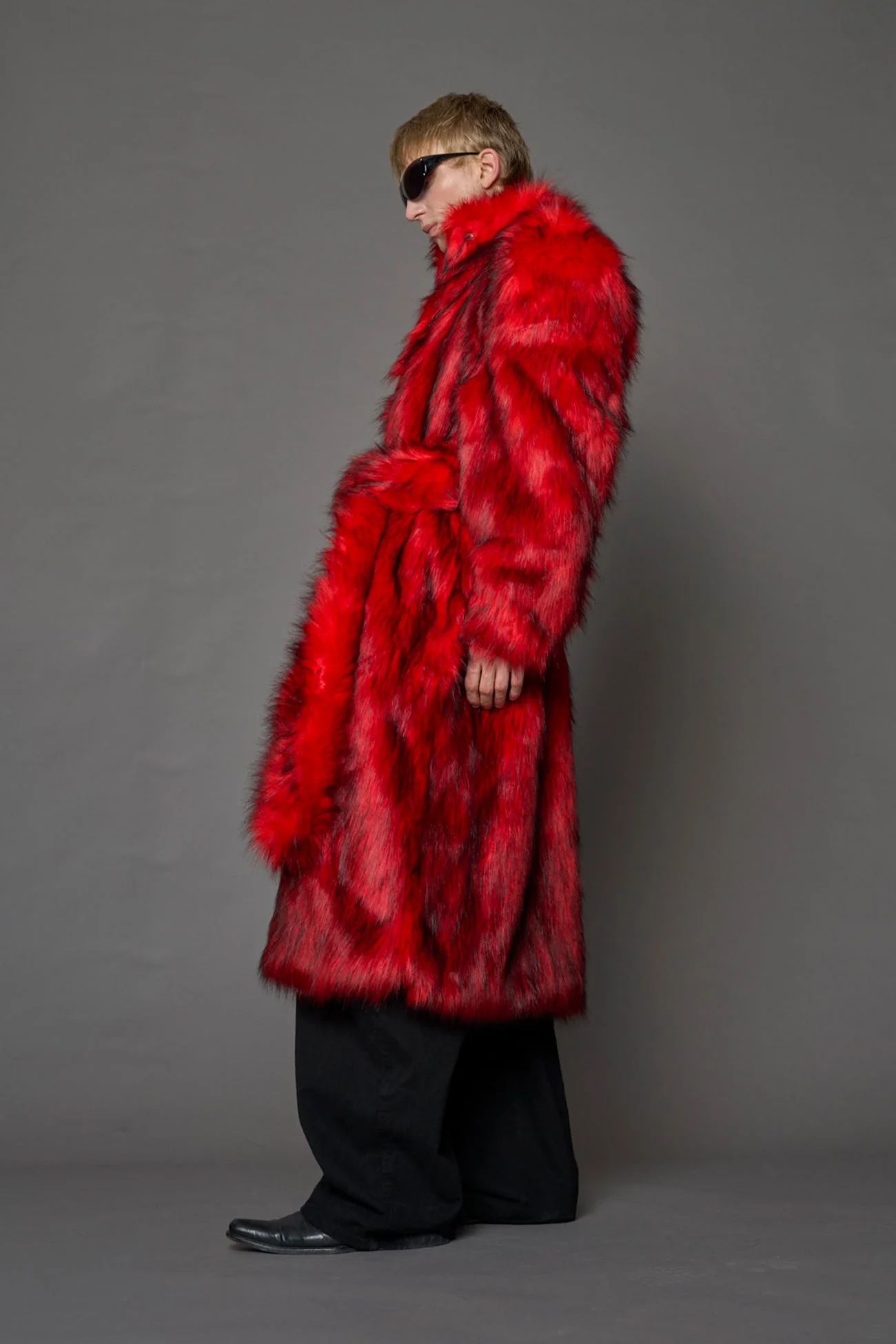 Midnight Faux Fur Coat - Image 14