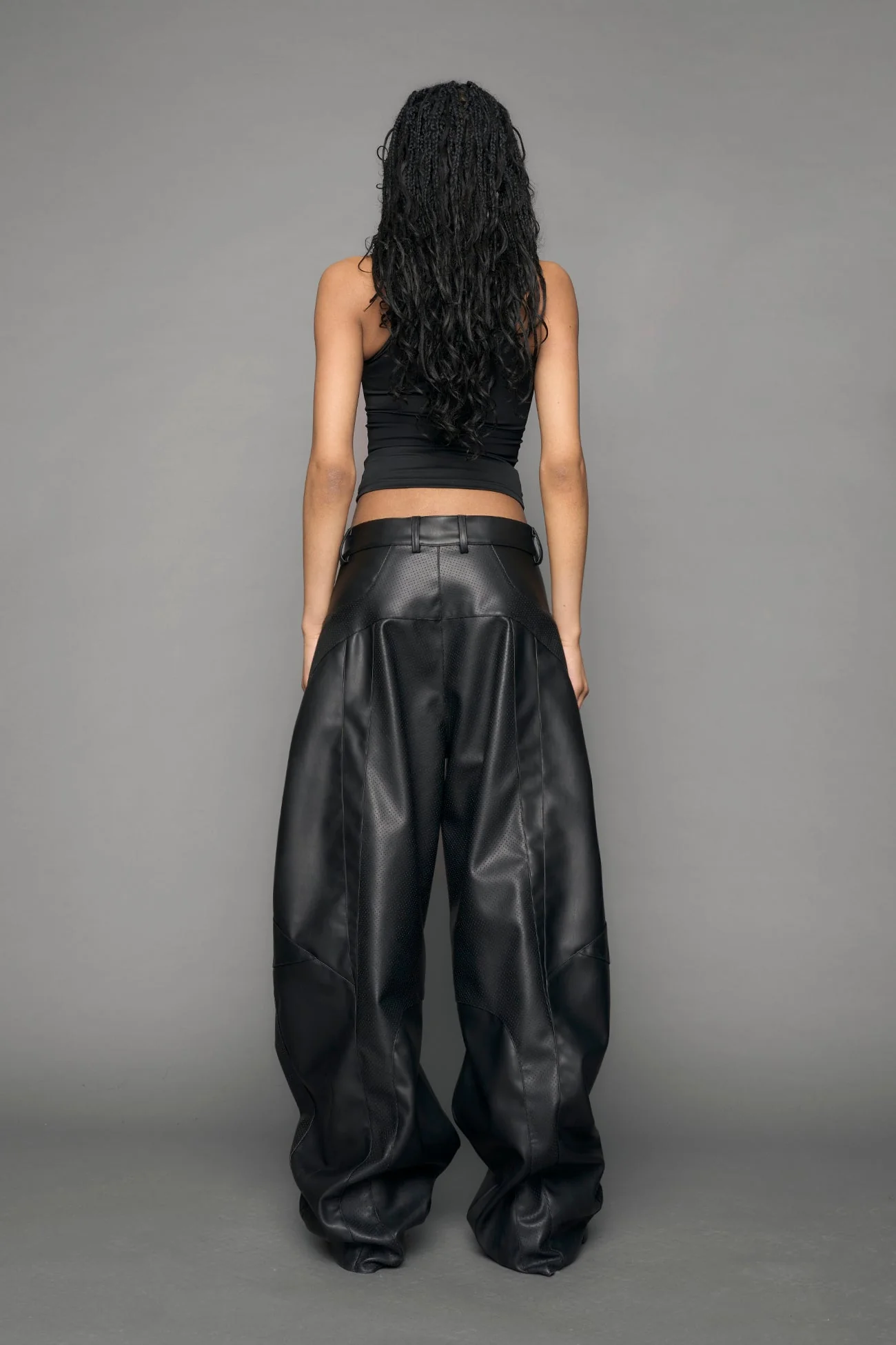 Moto Leather Baggy Pants - Image 5