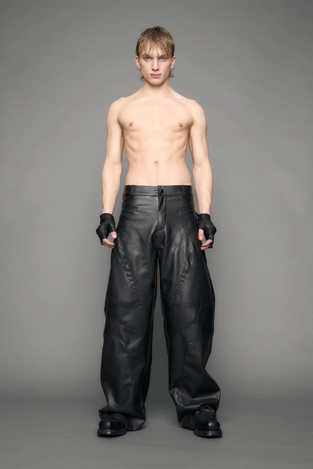 Moto Leather Baggy Pants - Image 6