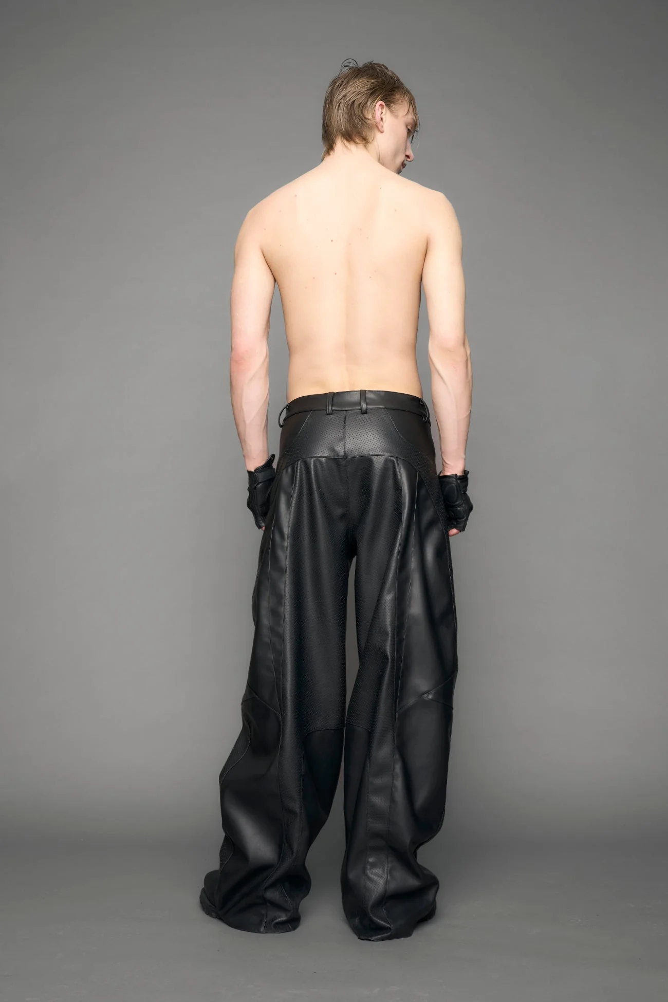 Moto Leather Baggy Pants - Image 8