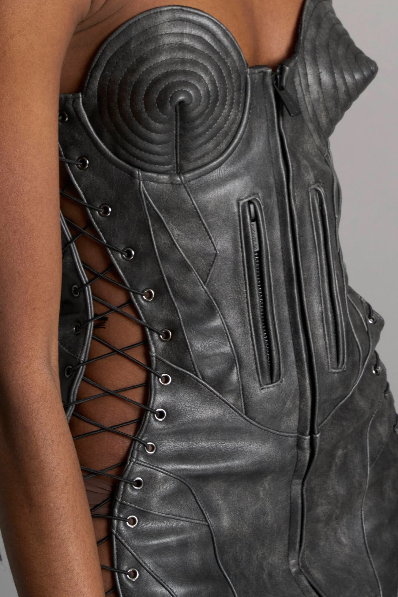 Moto Cone Dress - Image 4