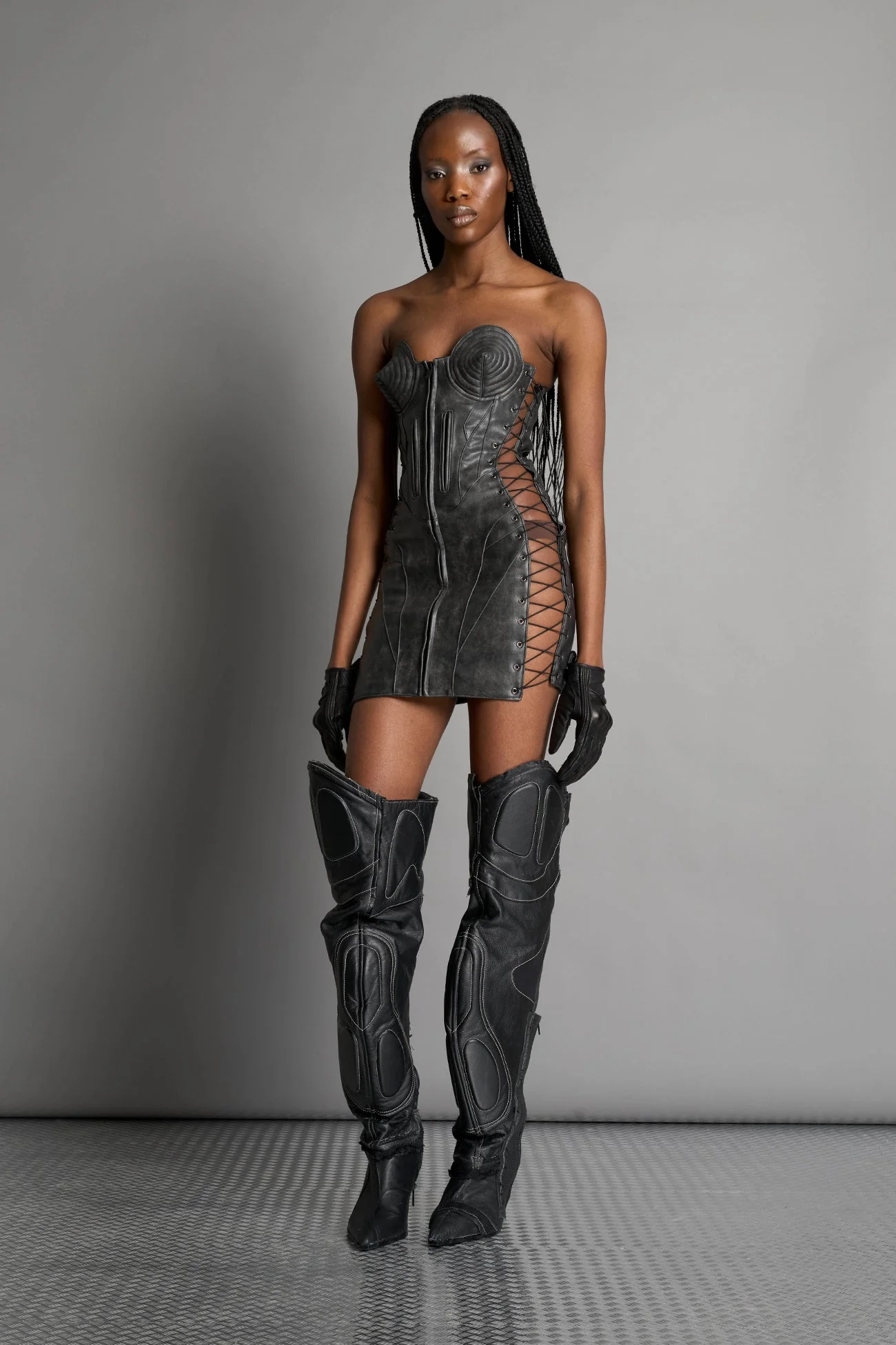 Moto Cone Dress - Image 5