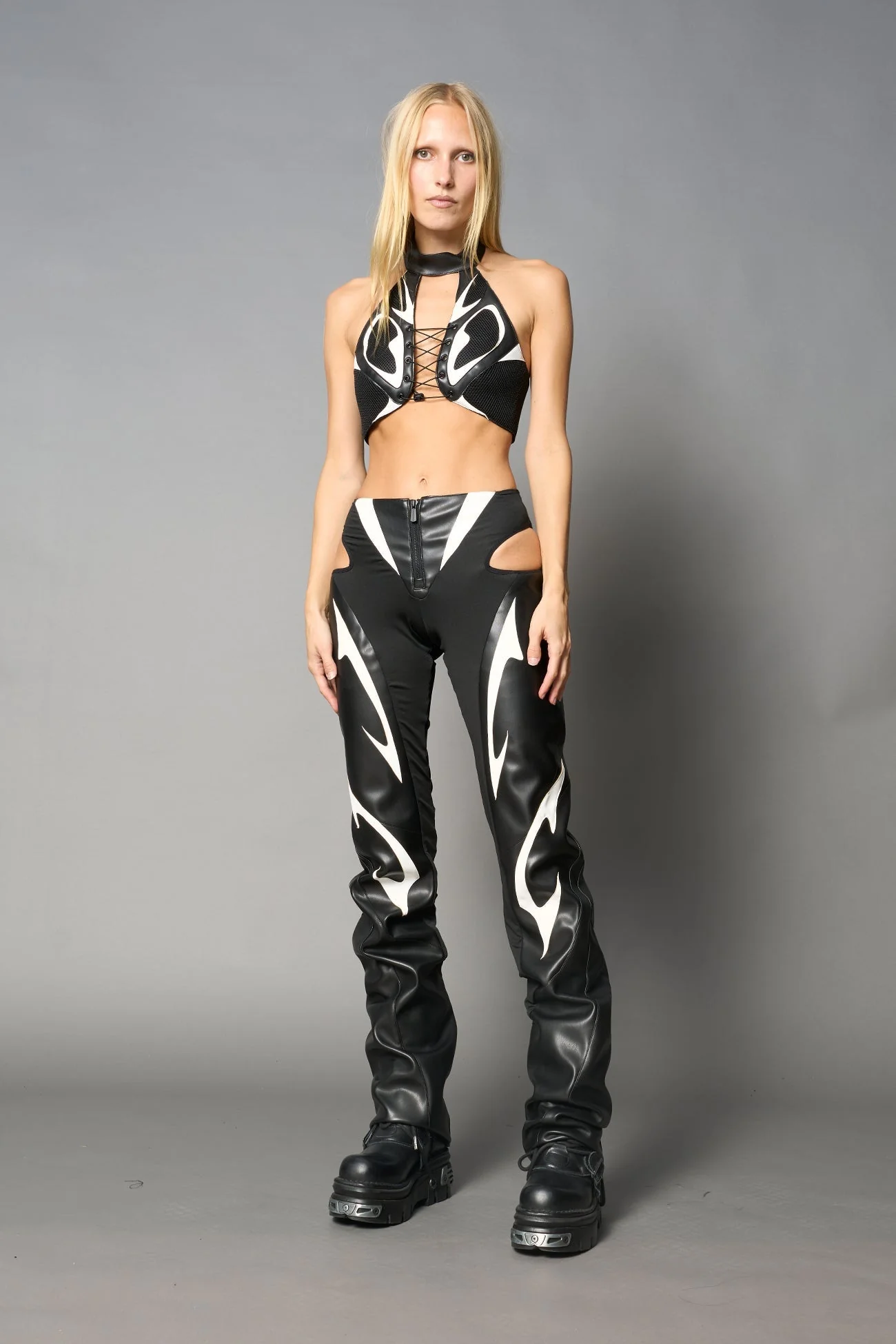 Moto Cut Out Pants - Image 21