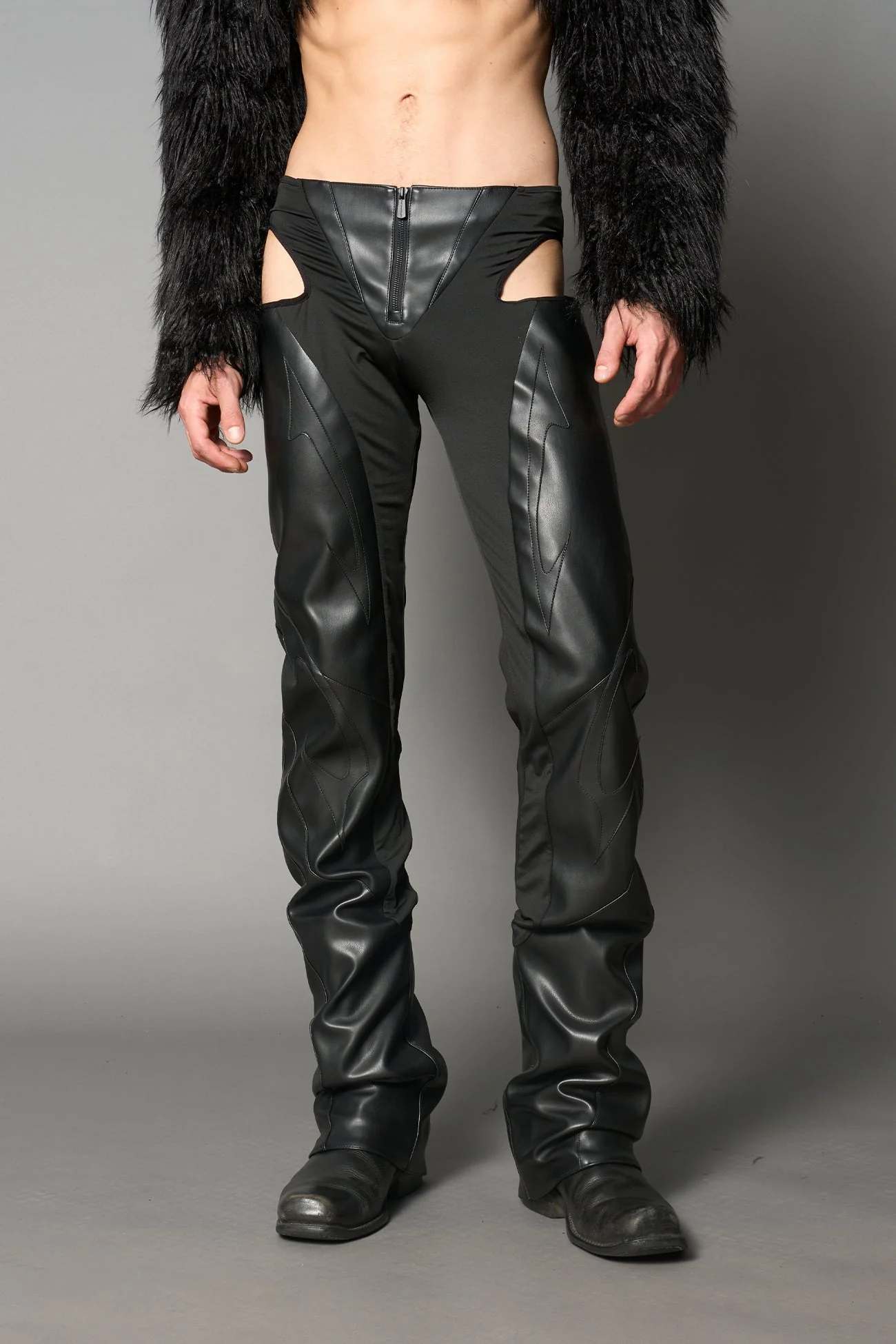 Moto Cut Out Pants - Image 7