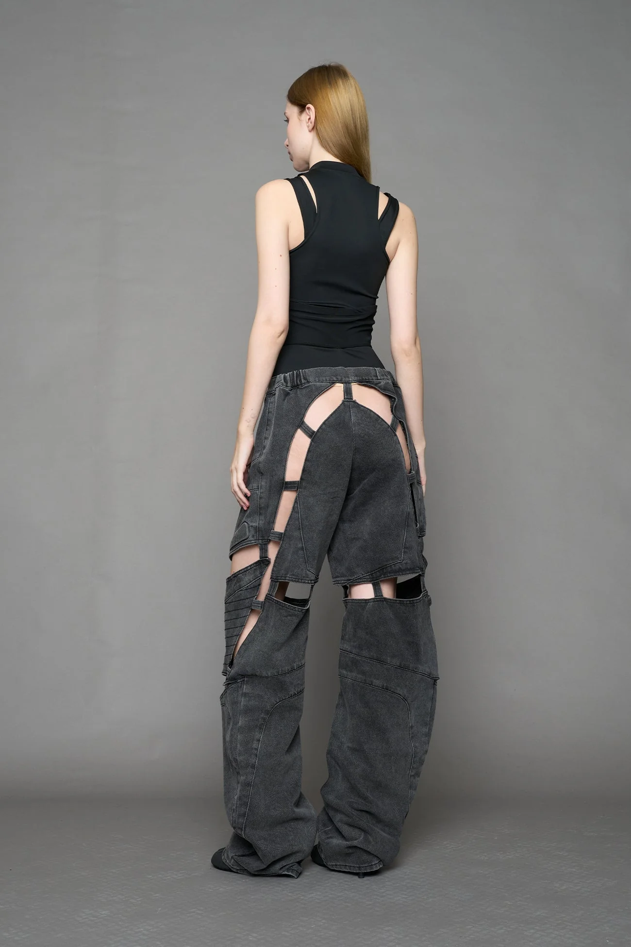 Moto Denim Floating Pants - Image 11