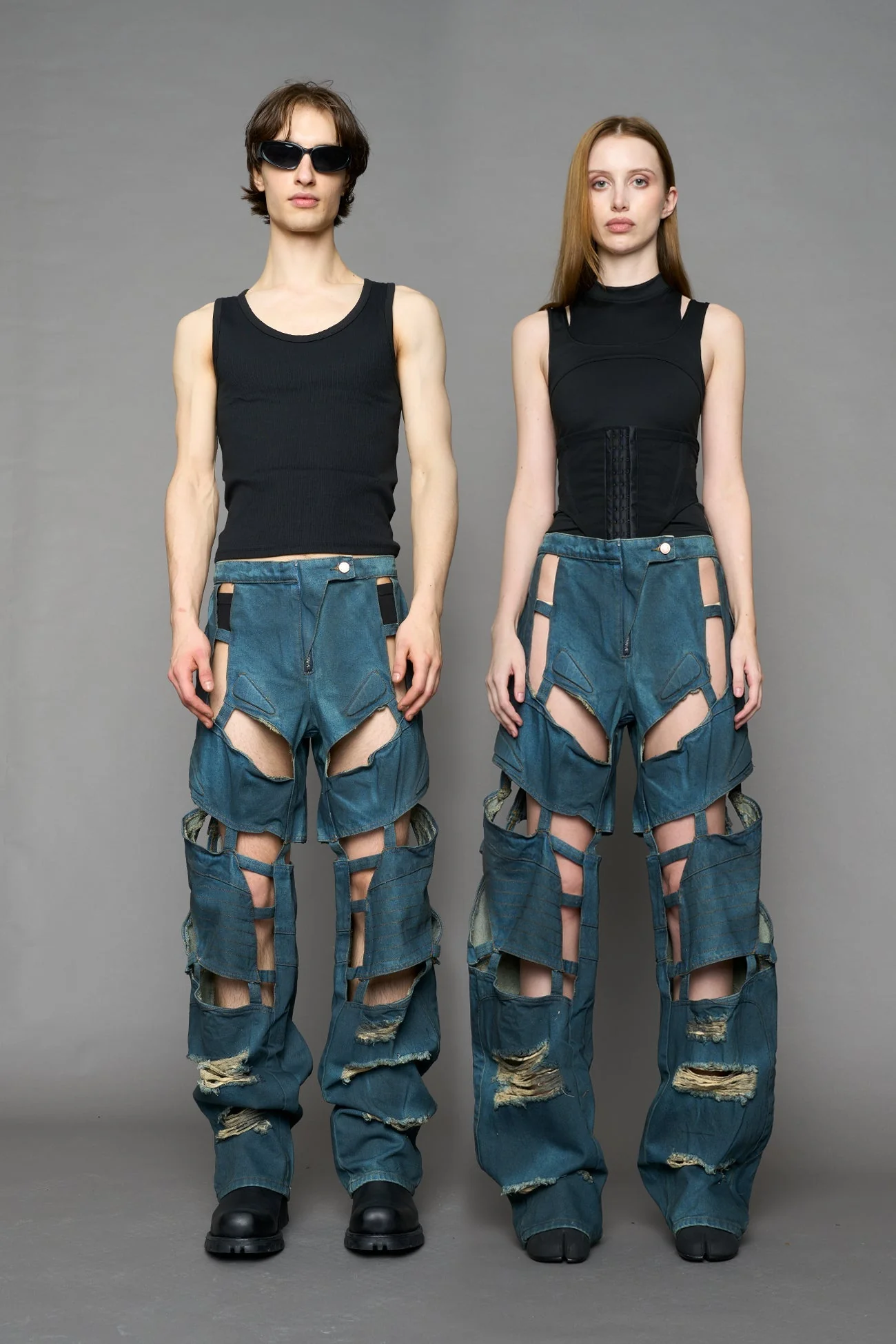 Moto Denim Floating Pants - Image 15