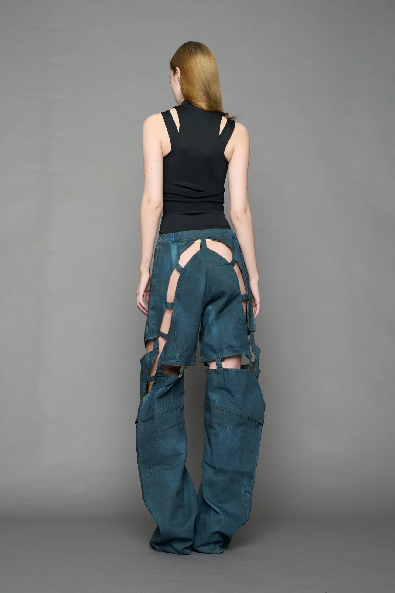 Moto Denim Floating Pants - Image 17