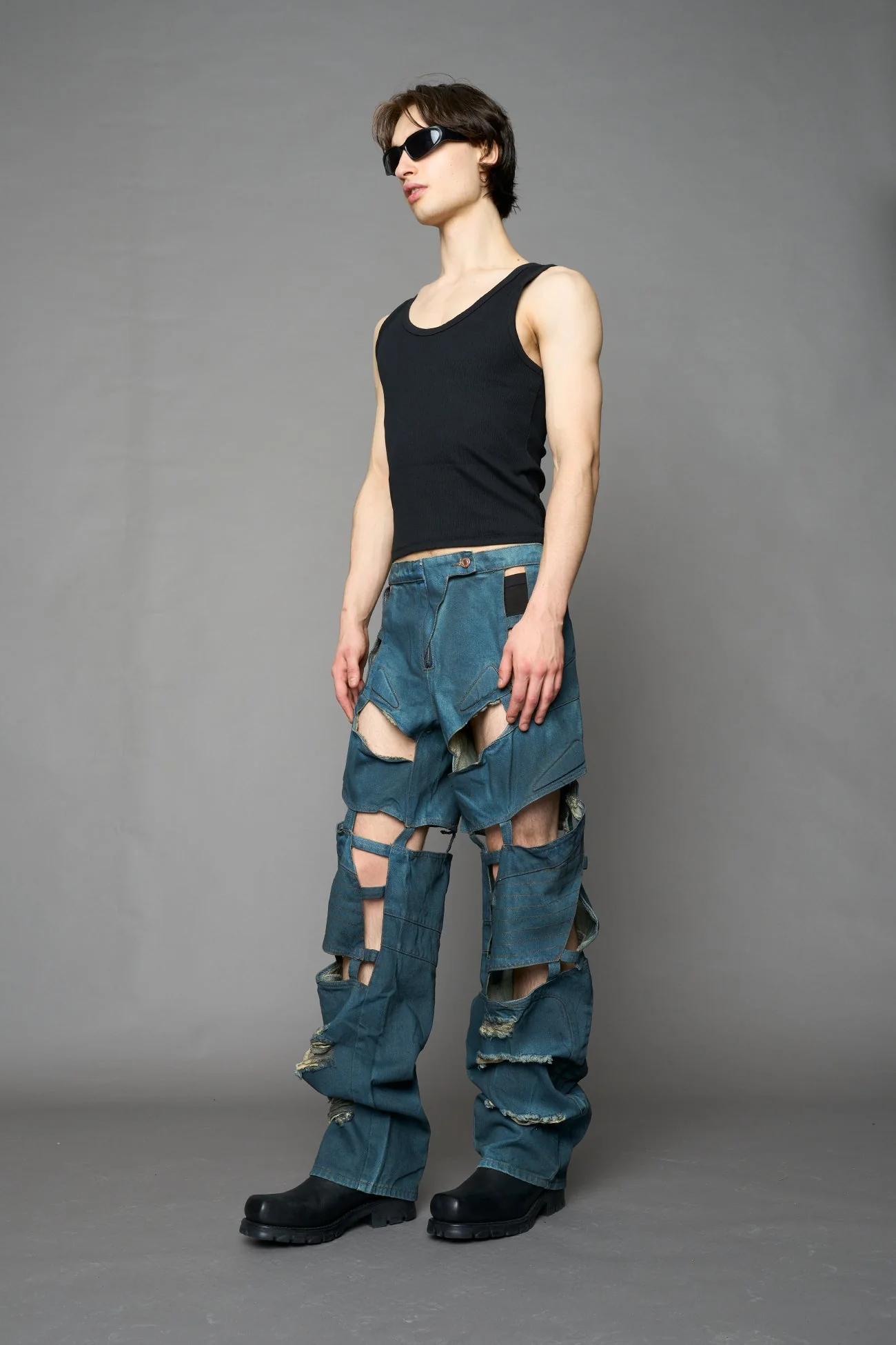 Moto Denim Floating Pants - Image 19