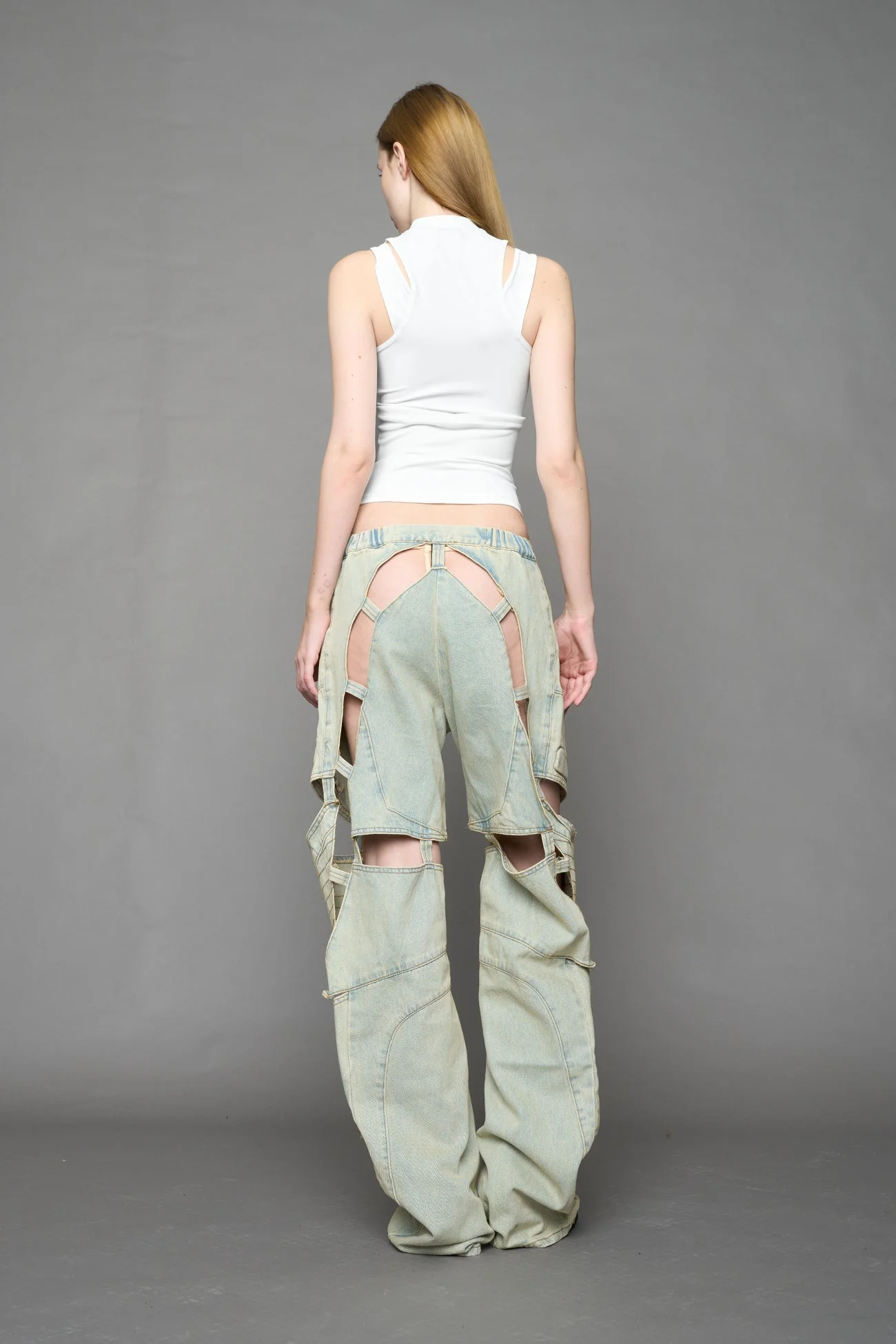 Moto Denim Floating Pants - Image 25