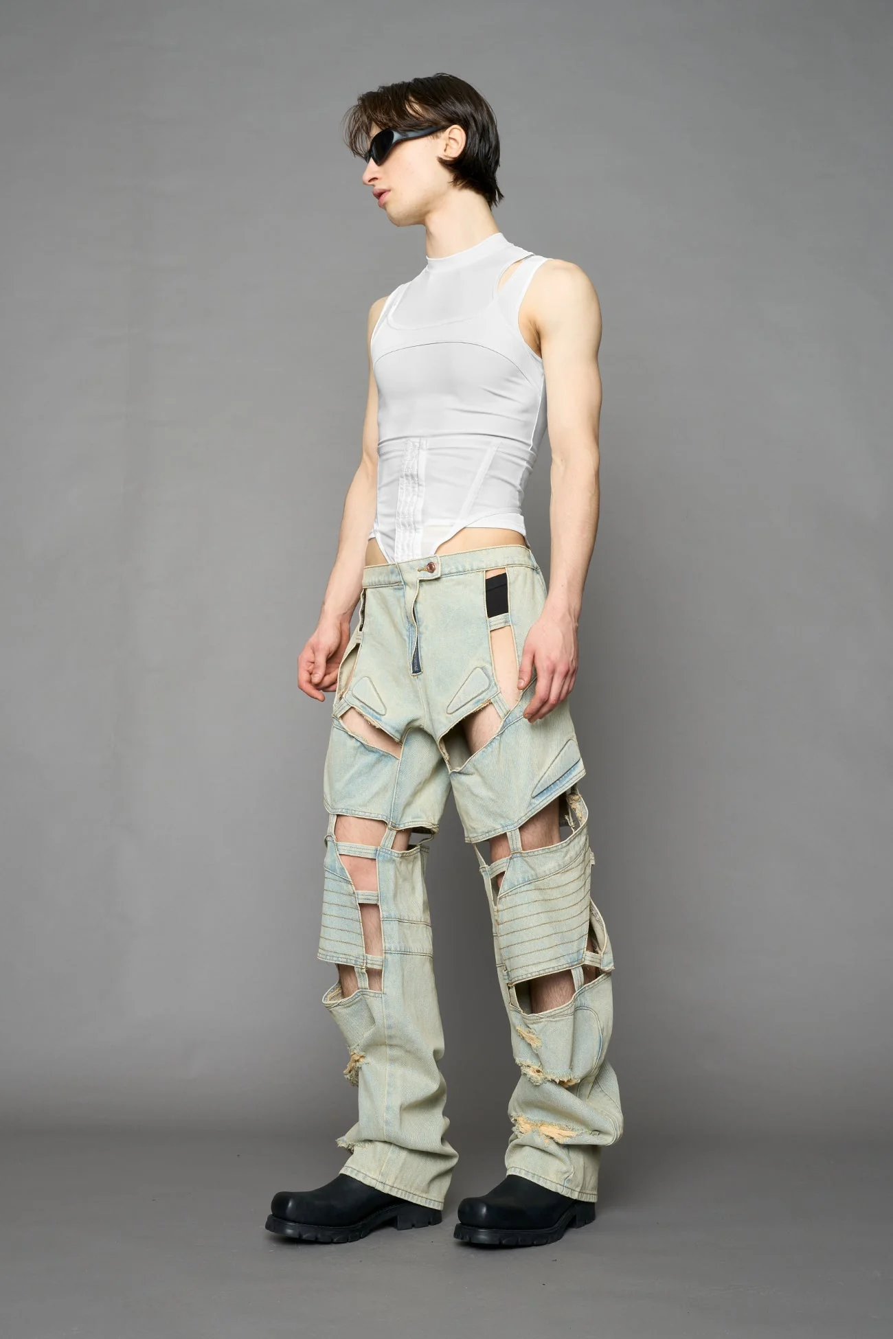 Moto Denim Floating Pants - Image 27