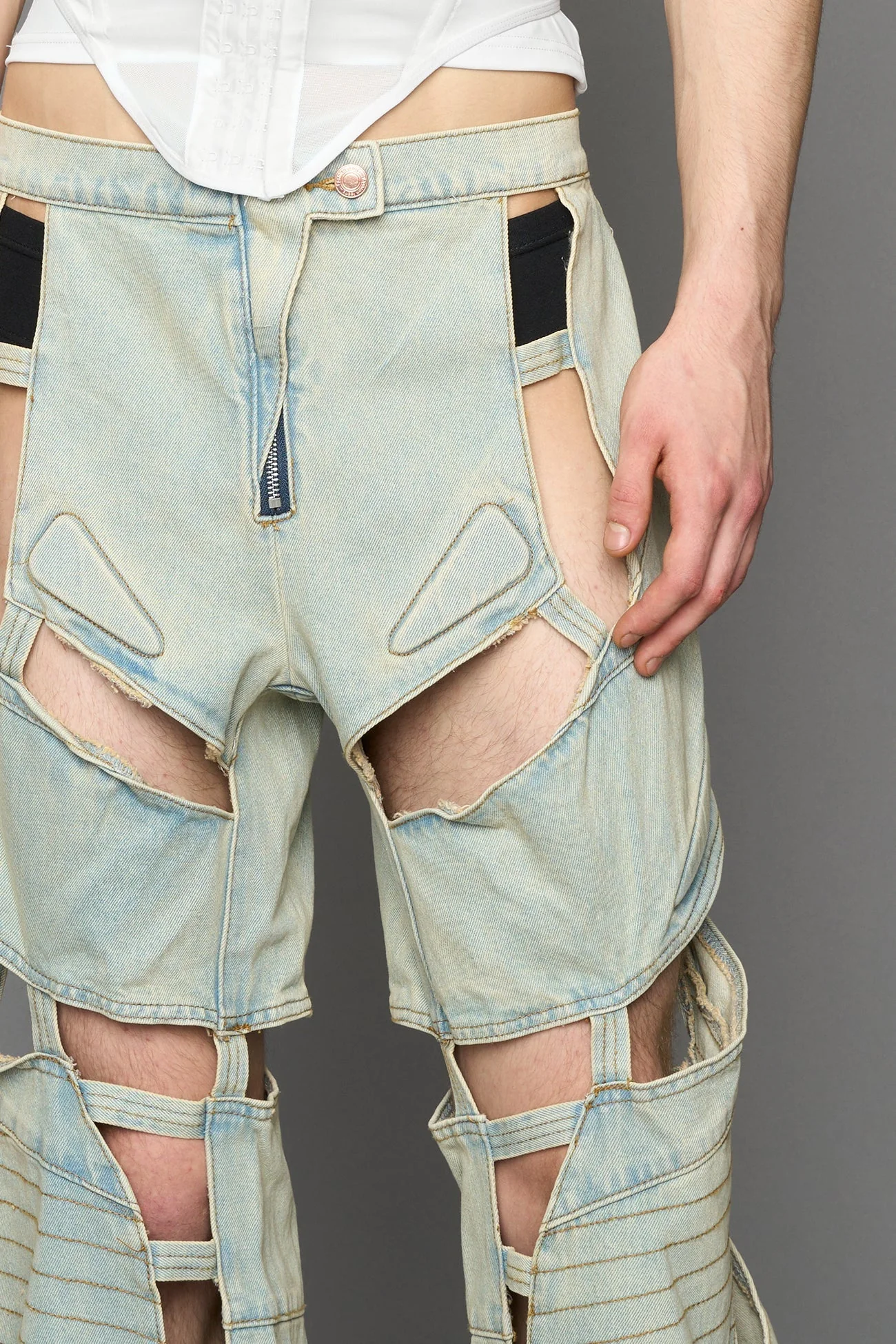 Moto Denim Floating Pants - Image 29