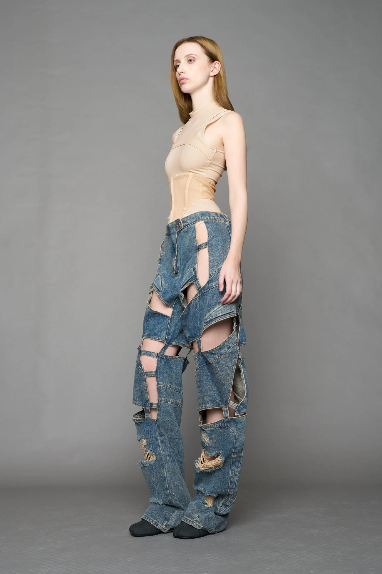 Moto Denim Floating Pants - Image 33