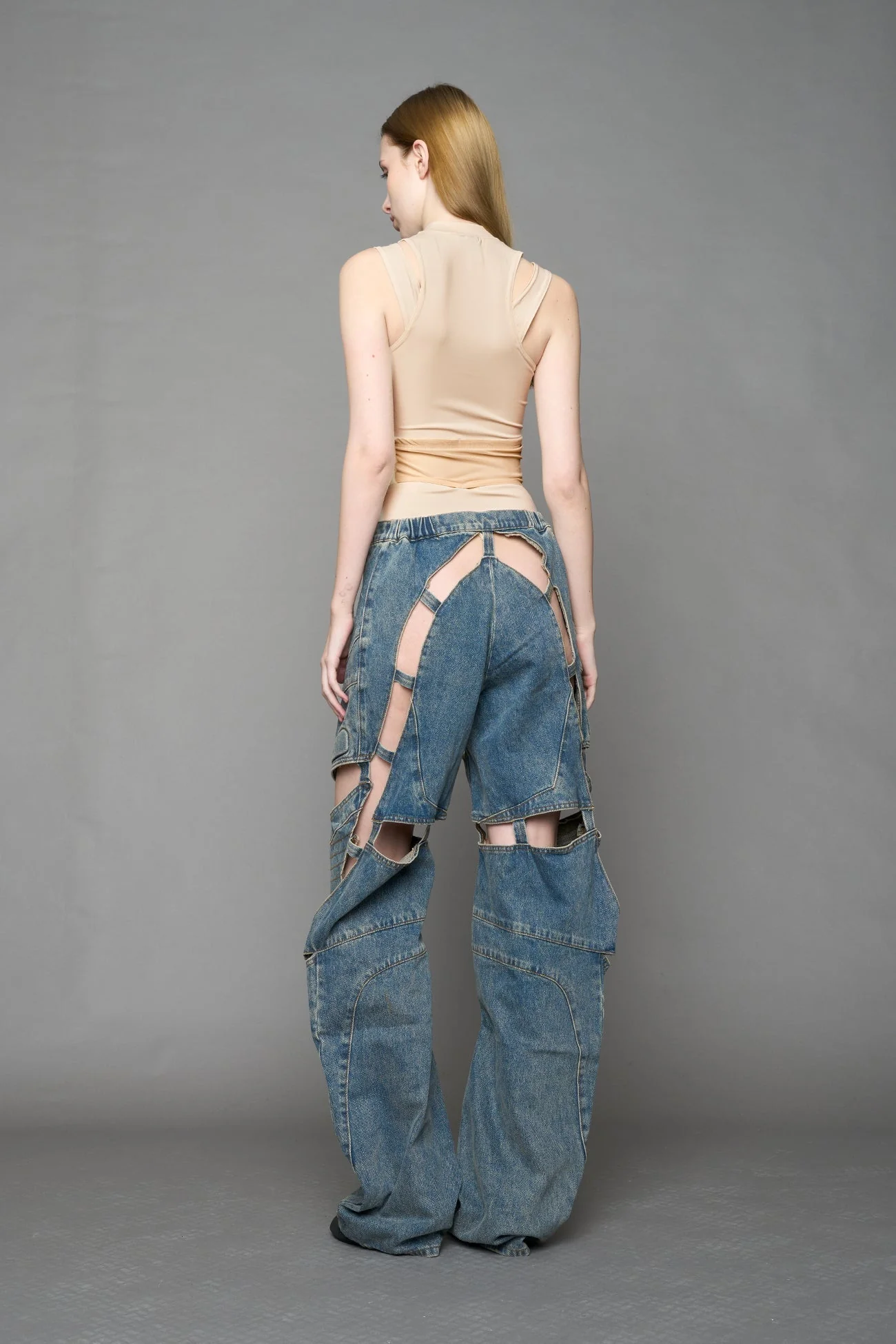 Moto Denim Floating Pants - Image 34