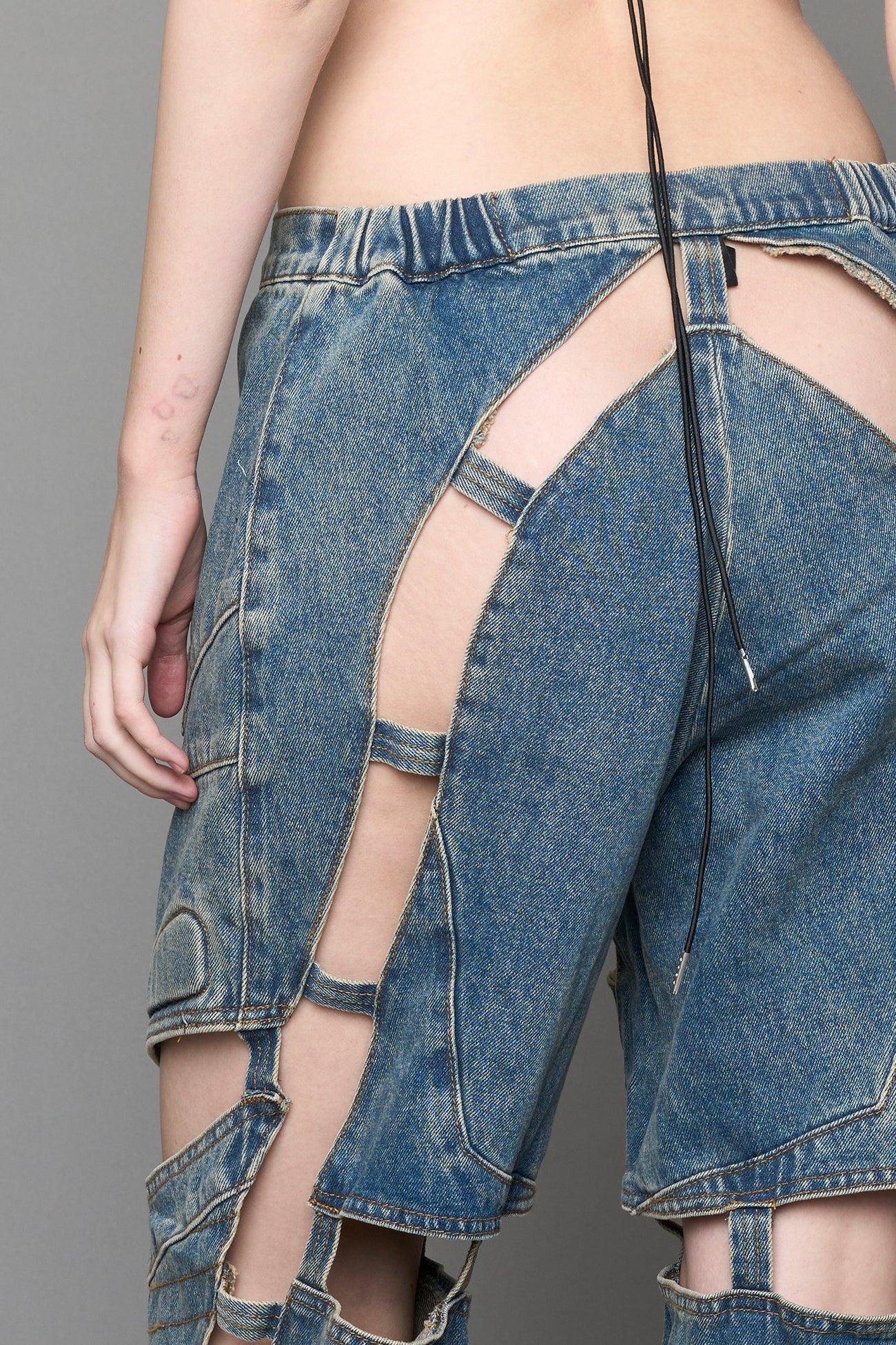 Moto Denim Floating Pants - Image 35