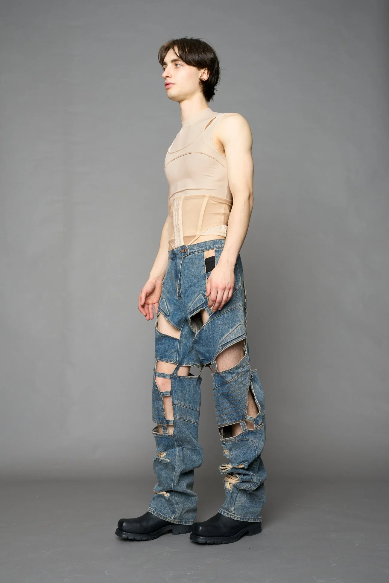 Moto Denim Floating Pants - Image 36
