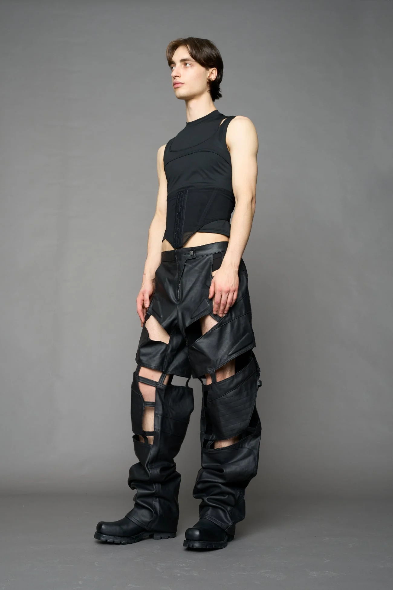 Moto Denim Floating Pants - Image 43