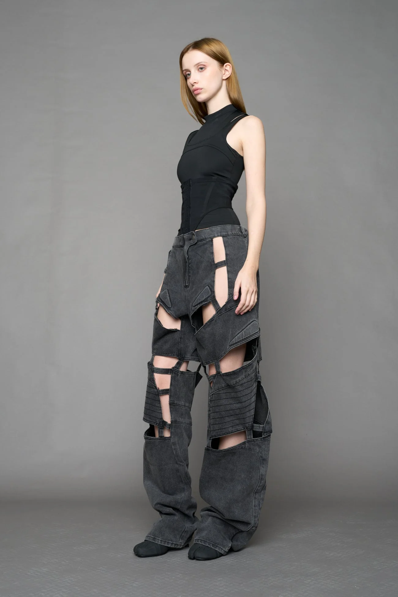 Moto Denim Floating Pants - Image 9