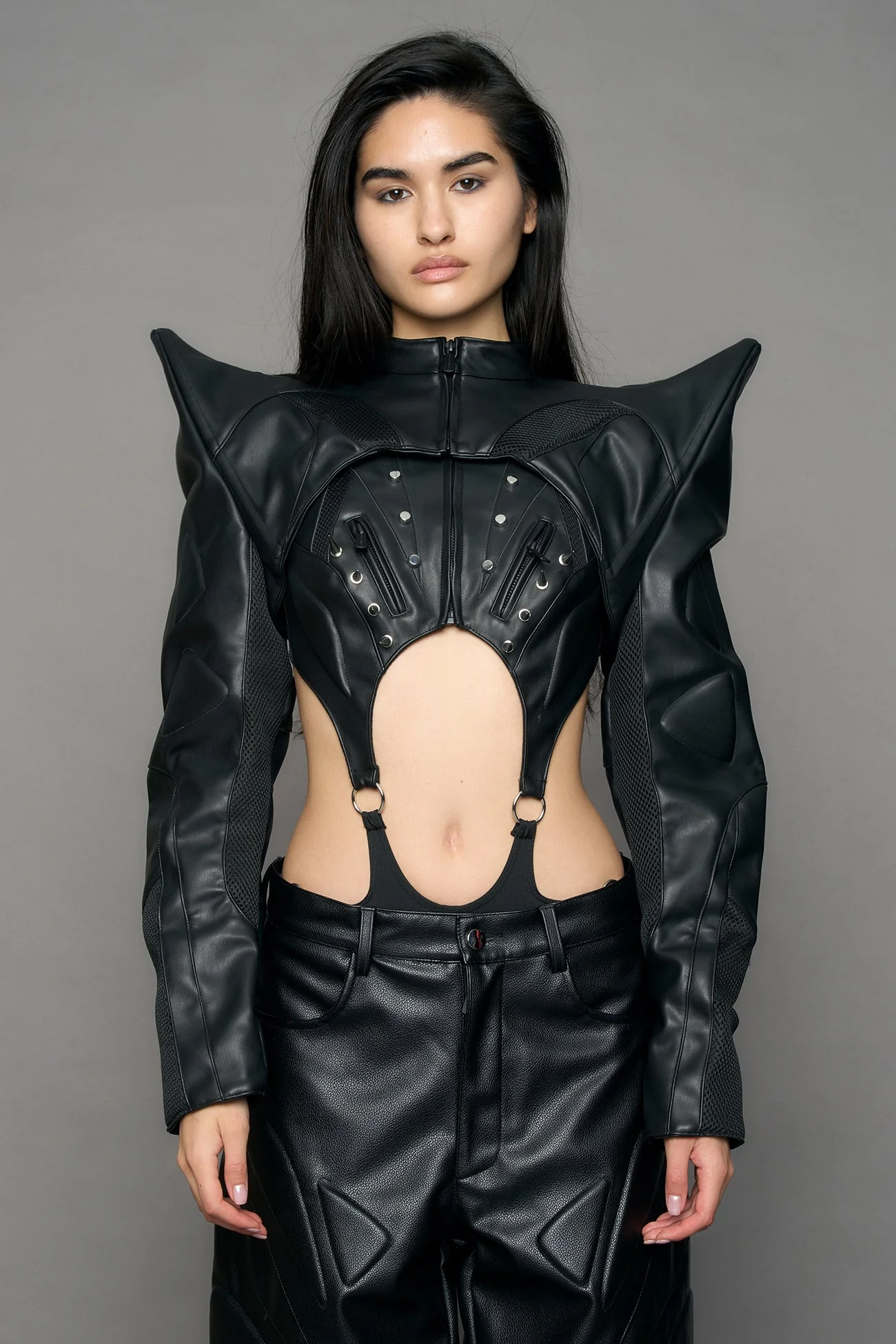 Octane Moto Spike Bolero Jacket - Image 4