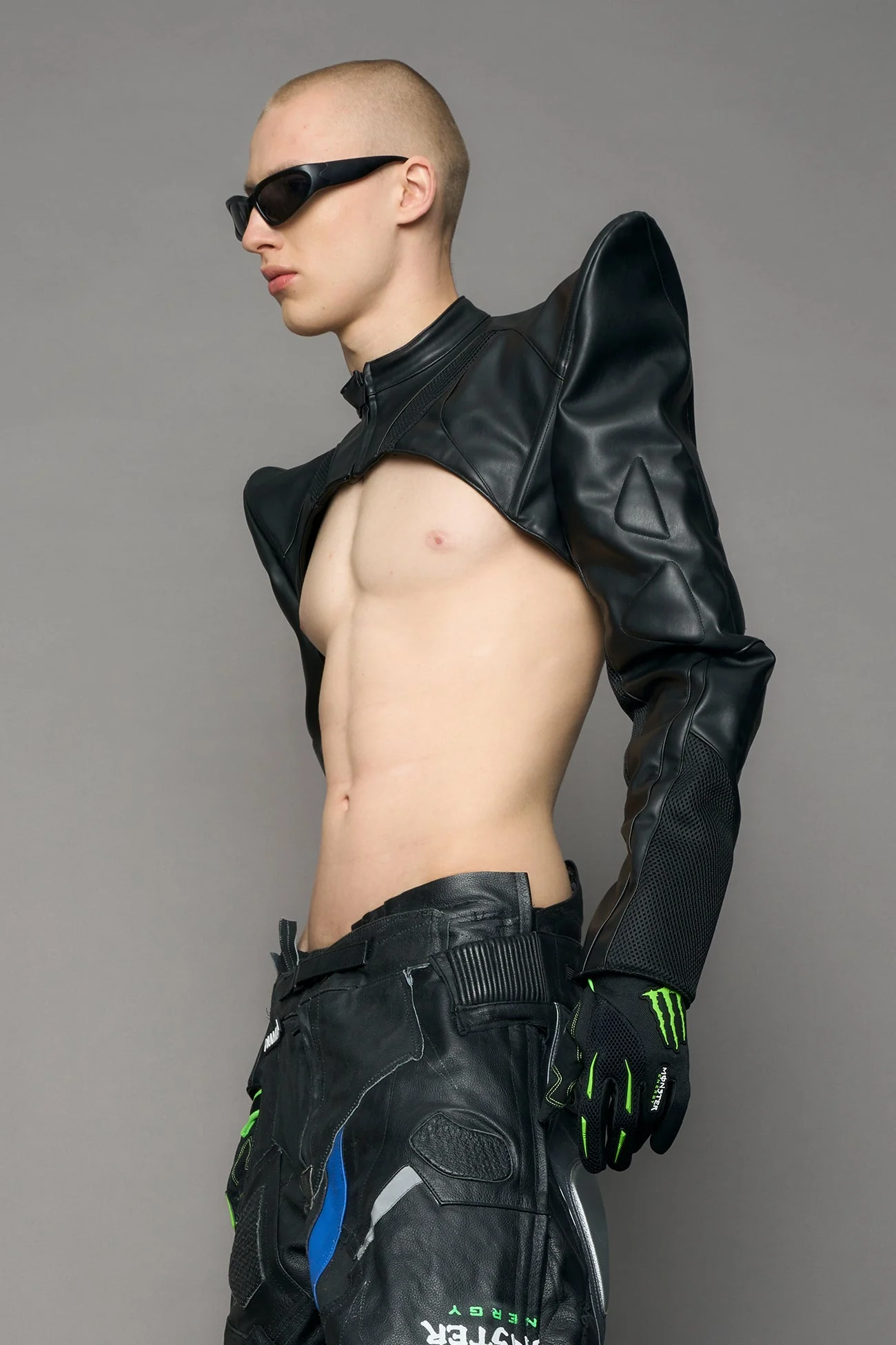Octane Moto Spike Bolero Jacket - Image 9