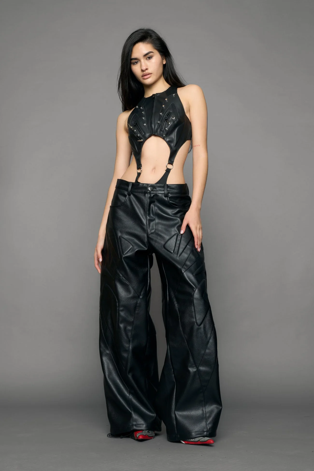 Octane Oversize Leather Pants - Image 3