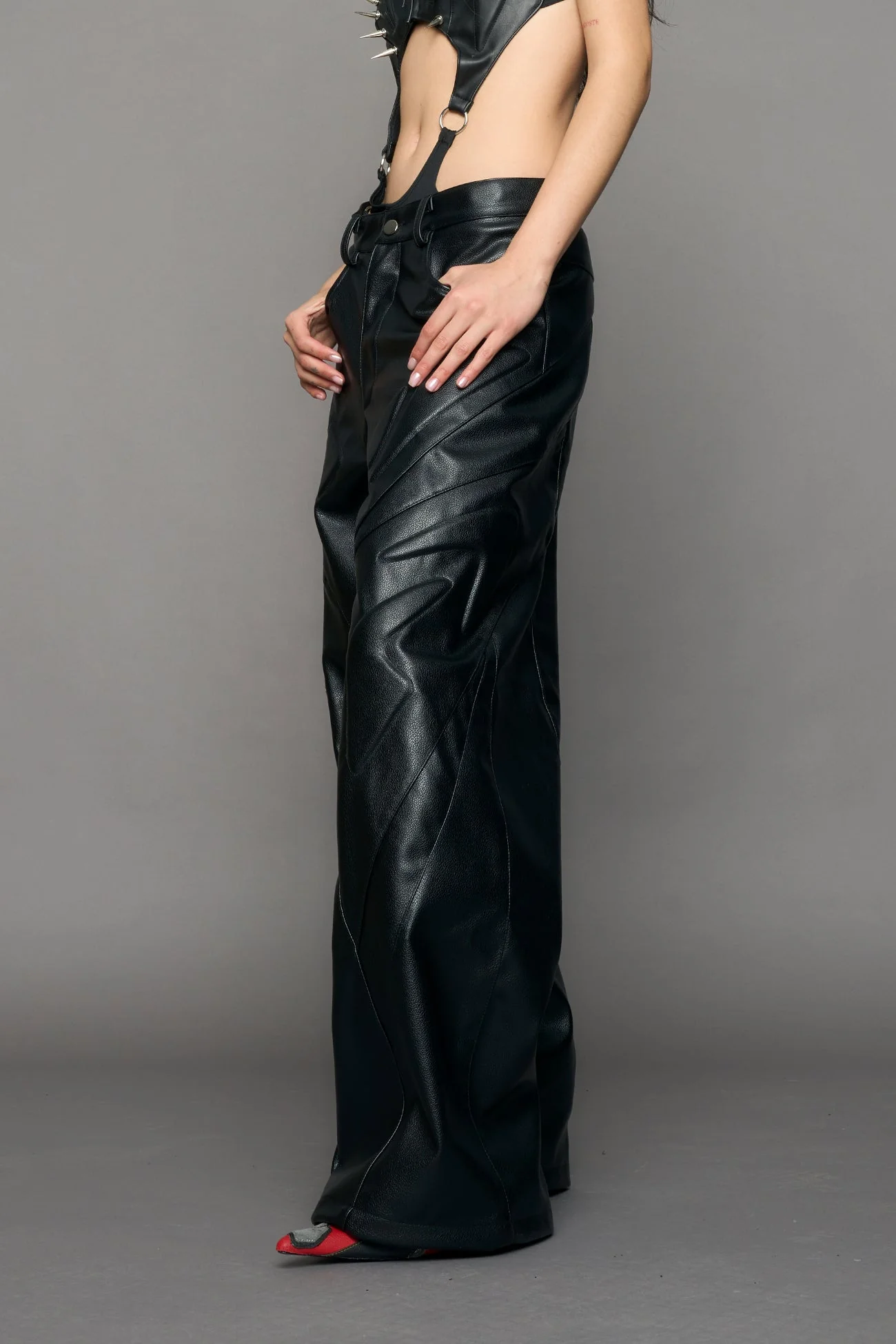Octane Oversize Leather Pants - Image 5