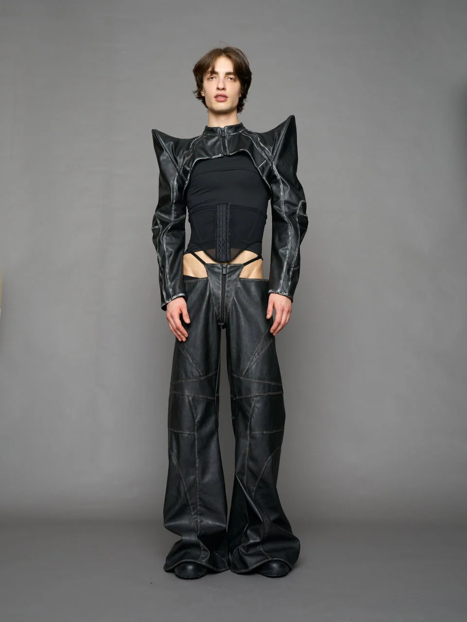 Oversize Thong Pants Black Washed - Image 5