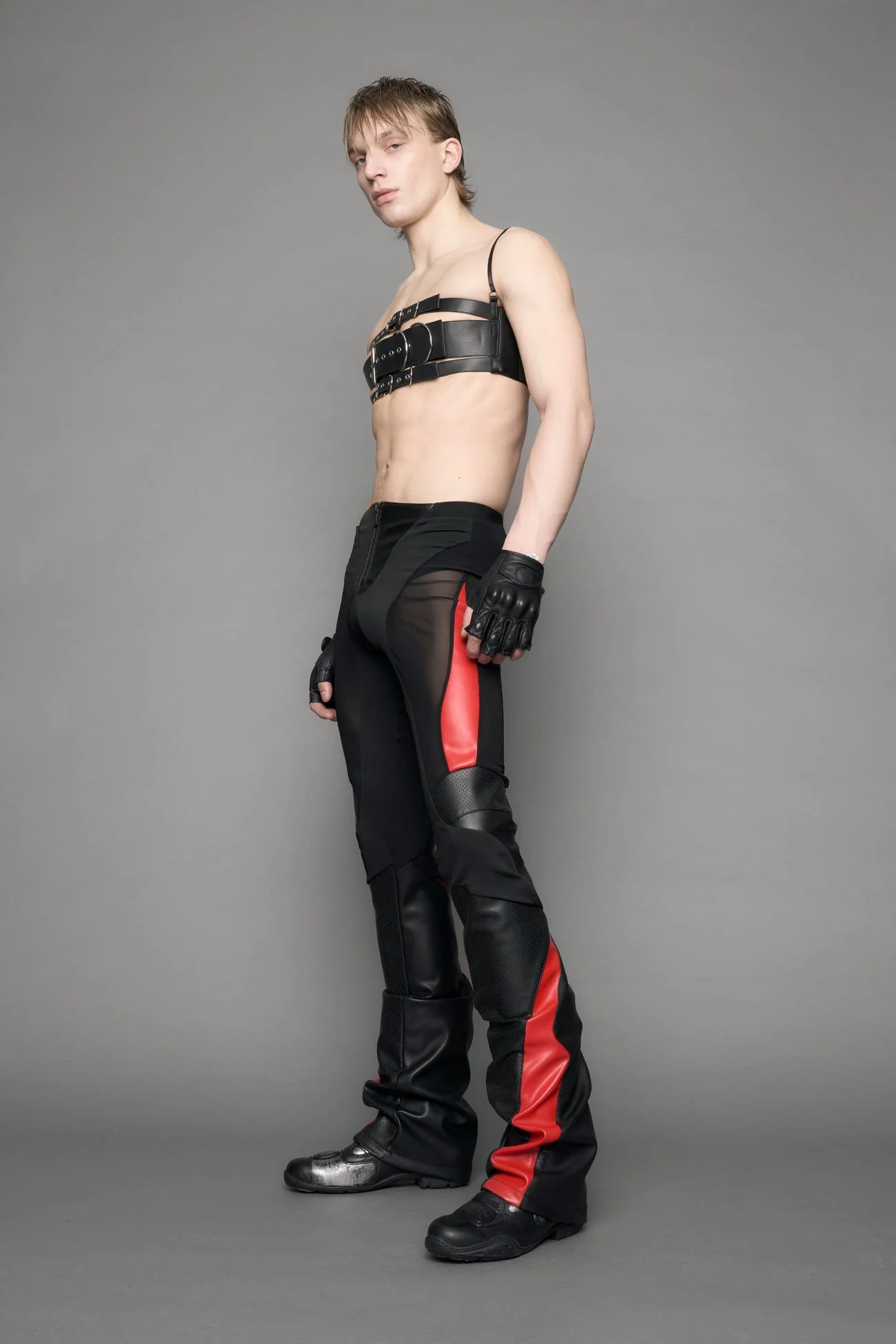 Perforated Moto Mesh Pants - Image 6