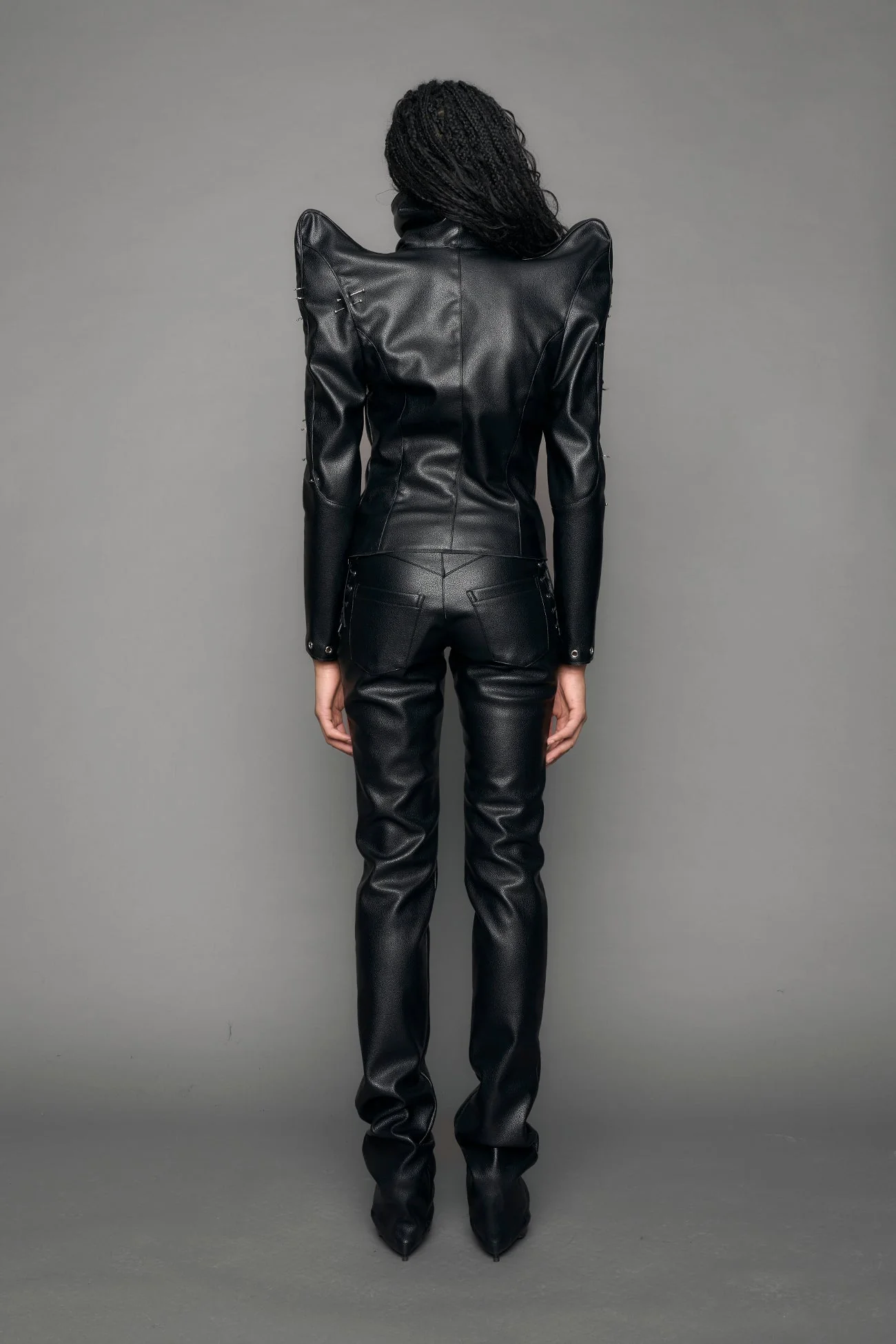 Pierced High Collar Jacket - Image 4