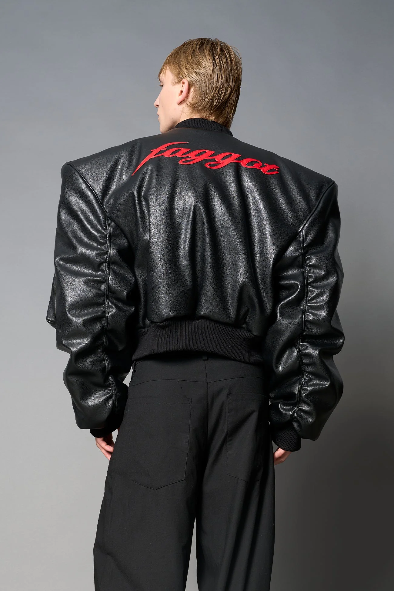 Power Shoulder Bomber Jacket - Image 13