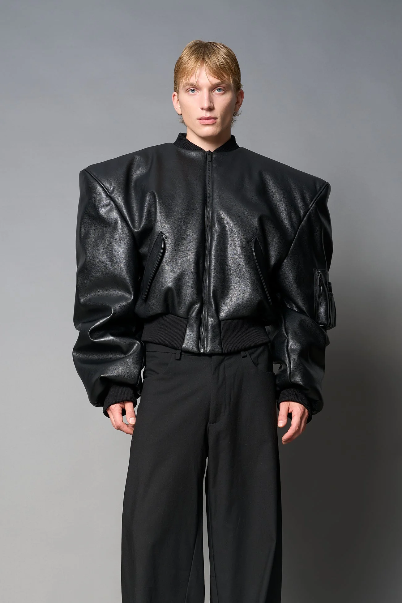 Power Shoulder Bomber Jacket - Image 15