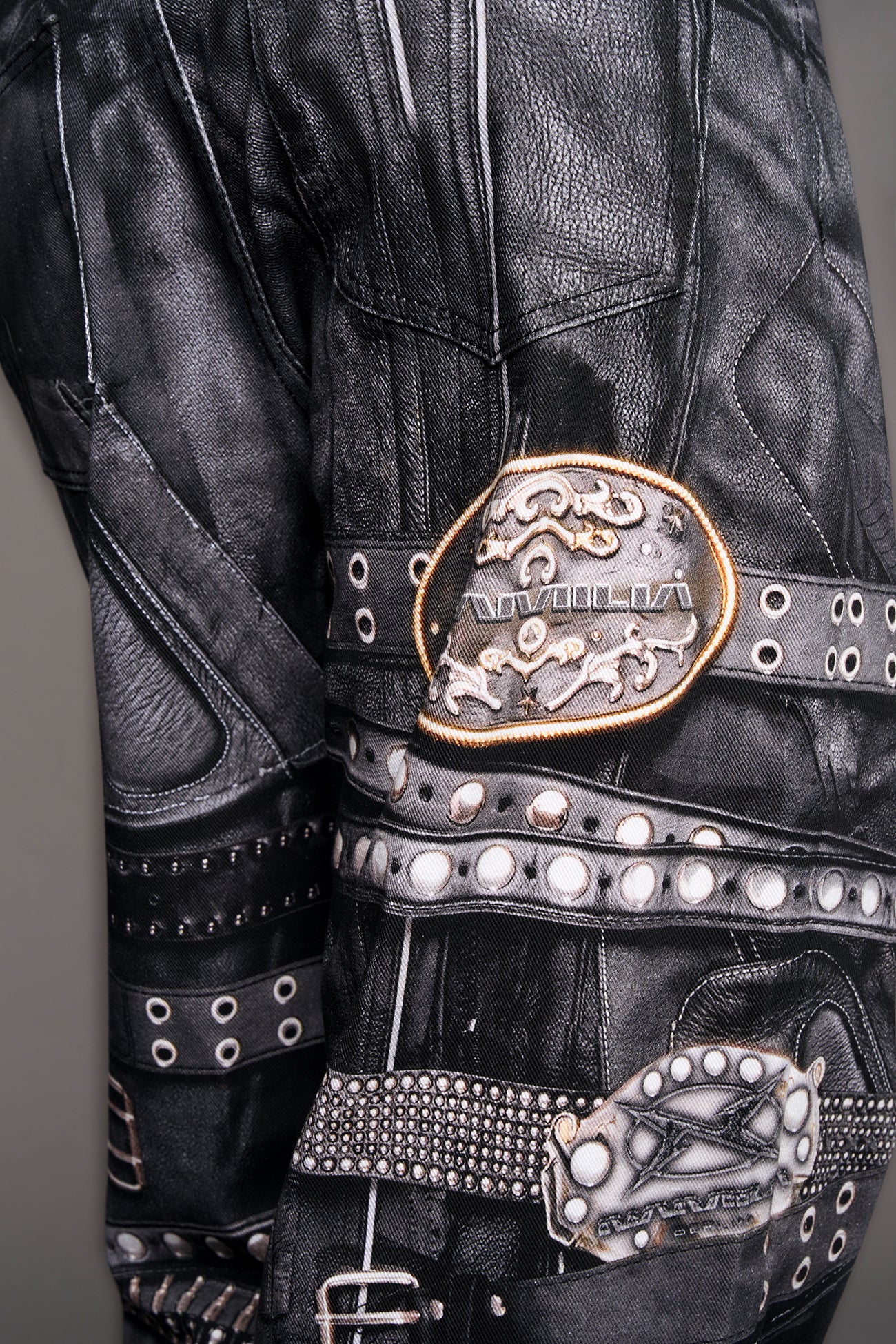 Printed Moto Baggy Pants - Image 5