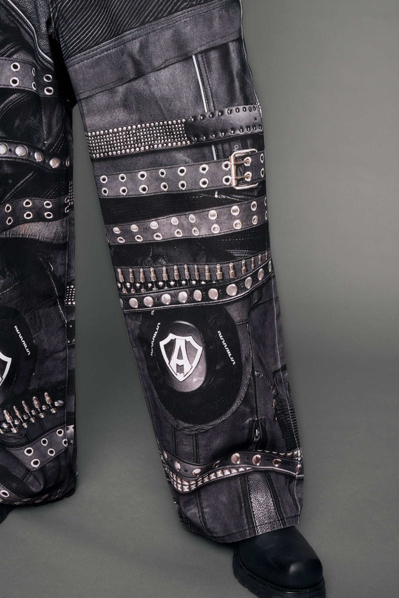 Printed Moto Baggy Pants - Image 9