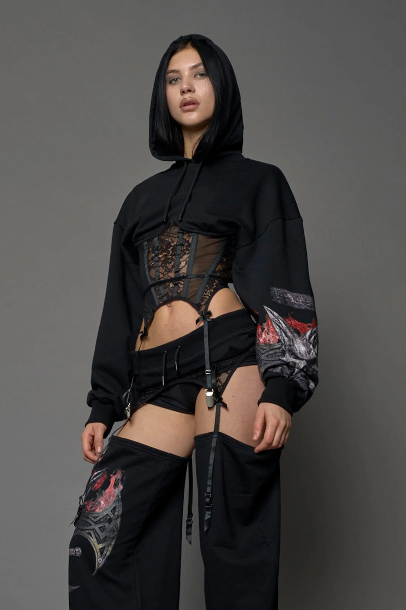Rockstar Corset Hoodie - Image 9