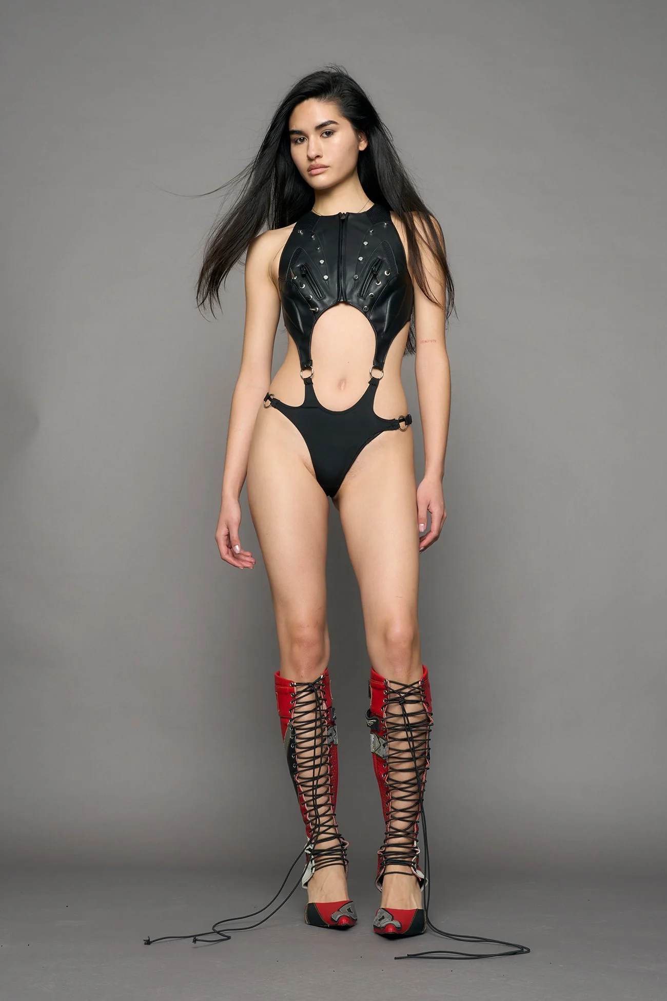 Studded Octane Moto Body Flat Panty - Image 2