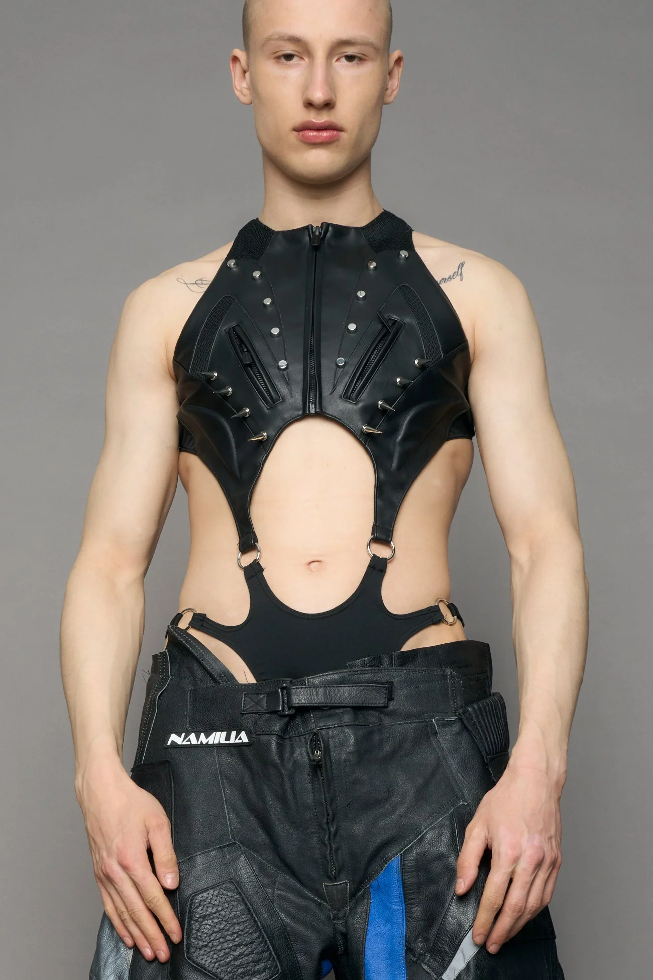 Studded Octane Moto Body Pouch Panty - Image 2