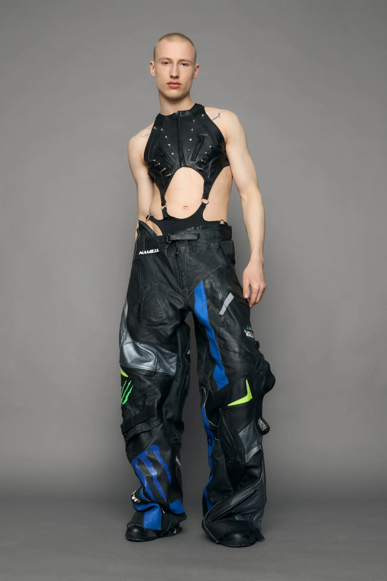 Studded Octane Moto Body Pouch Panty - Image 3