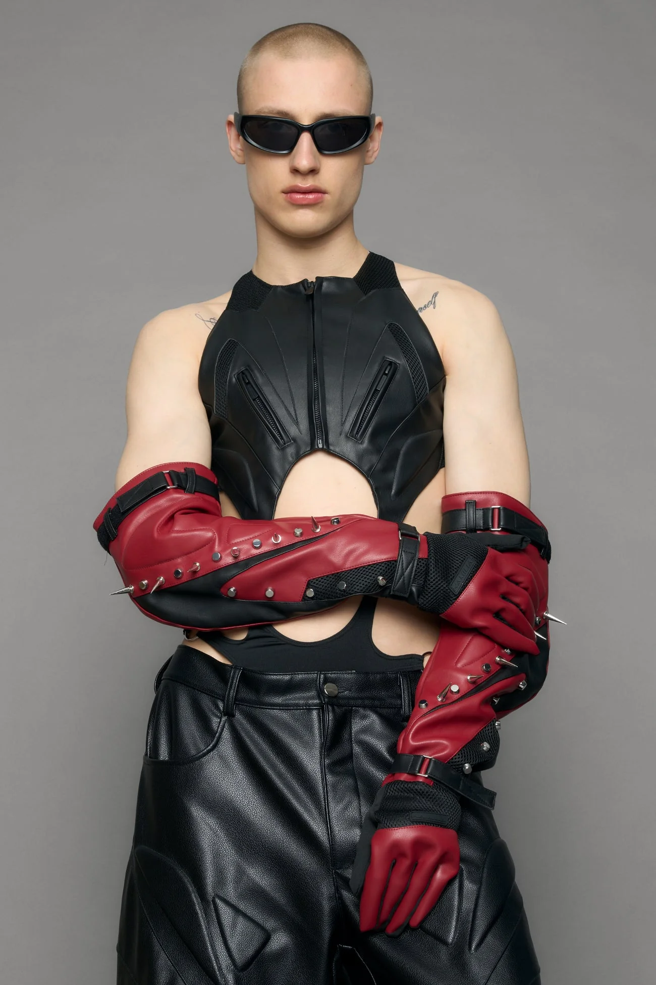 Studded Octane Moto Gloves - Image 6