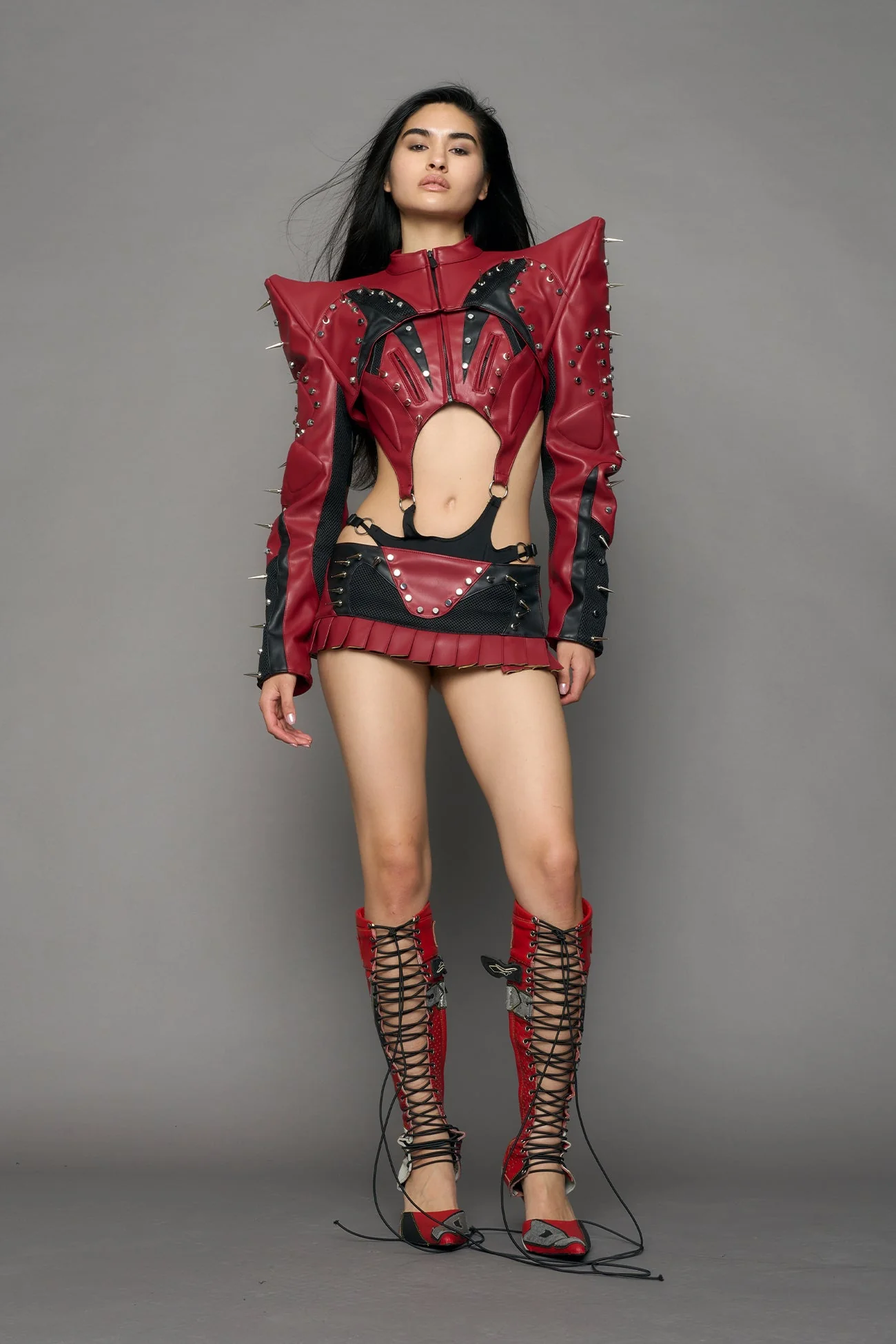 Studded Octane Moto Spike Bolero Jacket