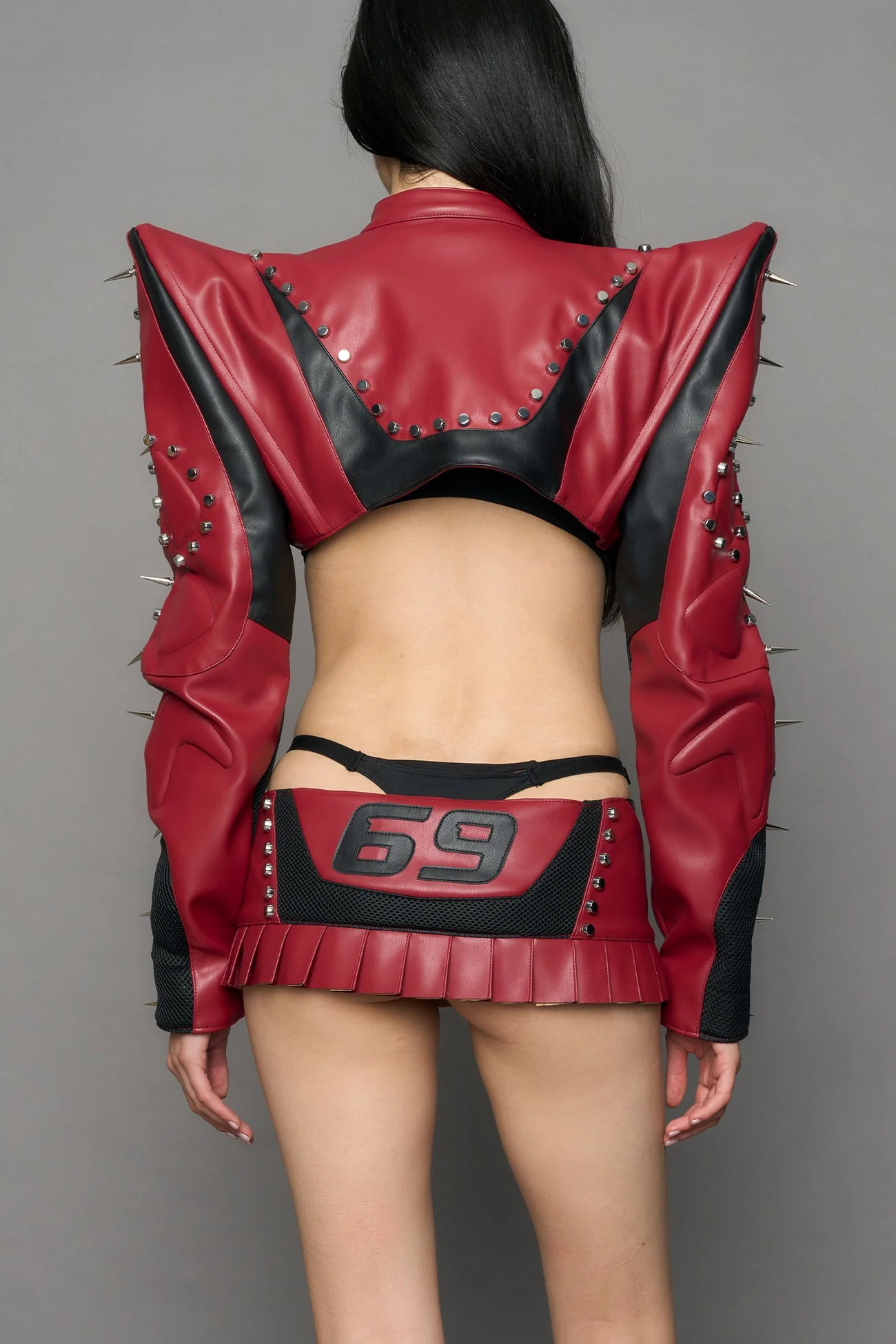 Studded Octane Moto Spike Bolero Jacket - Image 4