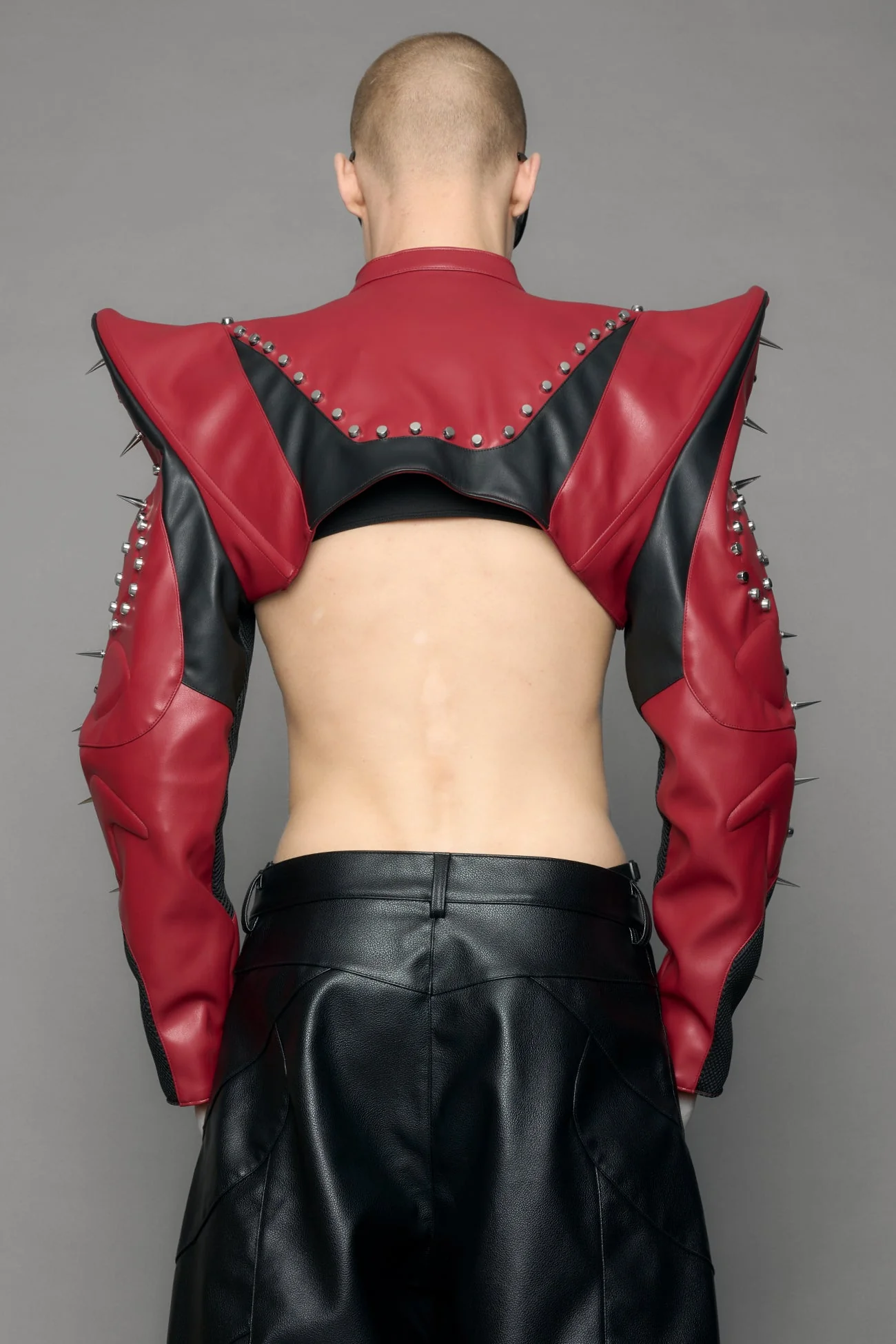 Studded Octane Moto Spike Bolero Jacket - Image 7