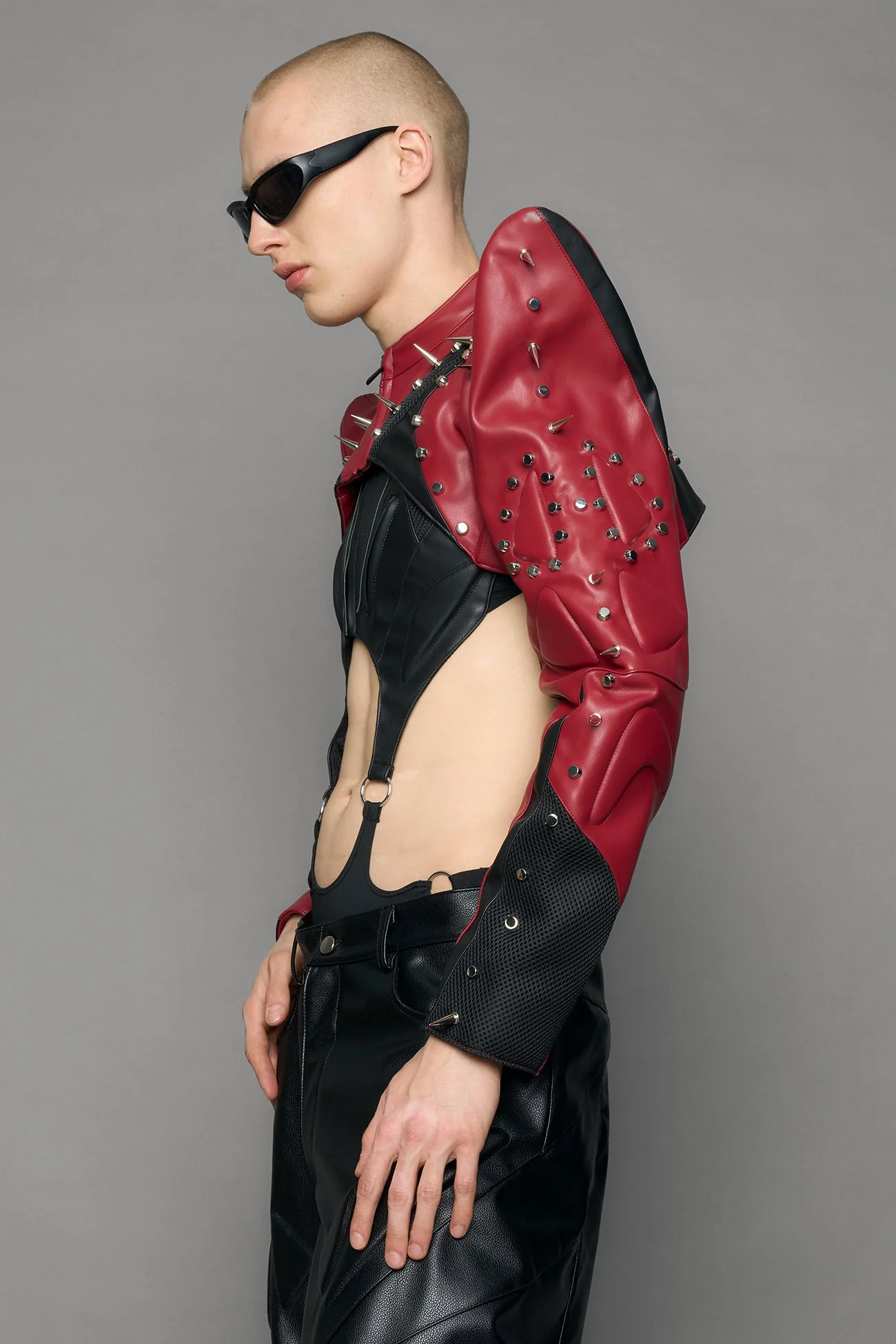 Studded Octane Moto Spike Bolero Jacket - Image 8