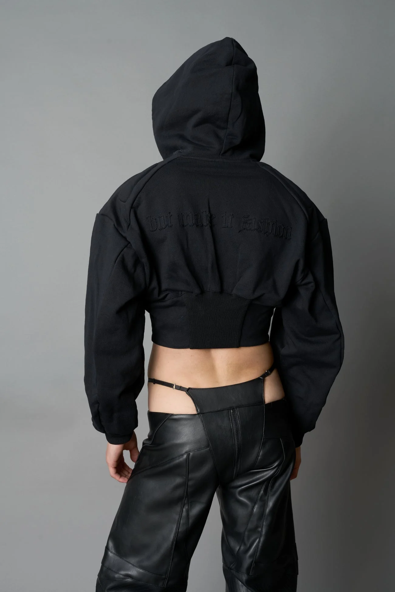 Sweat Corset Zip Hoodie - Image 12
