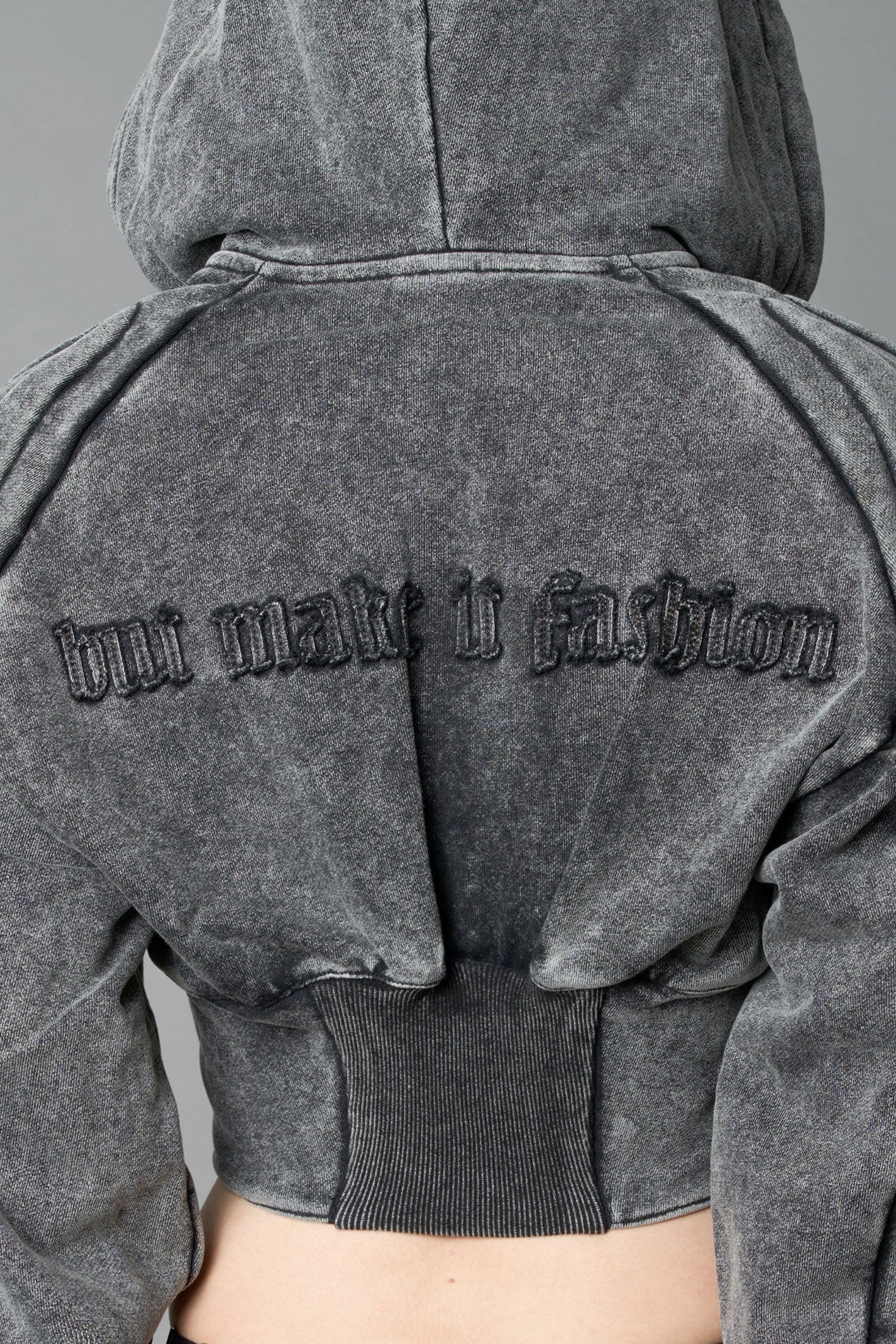 Sweat Corset Zip Hoodie - Image 18