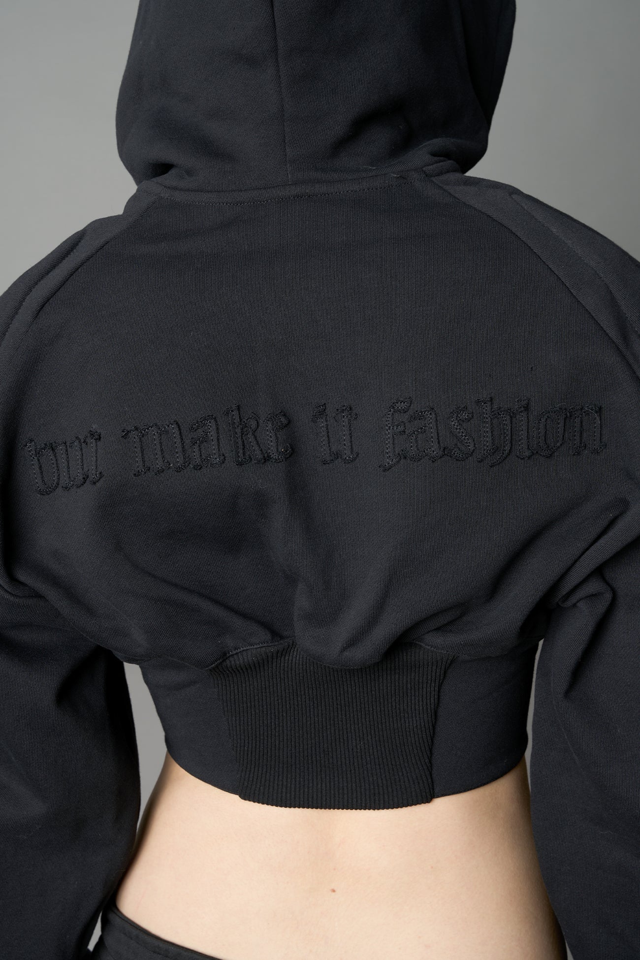 Sweat Corset Zip Hoodie - Image 5